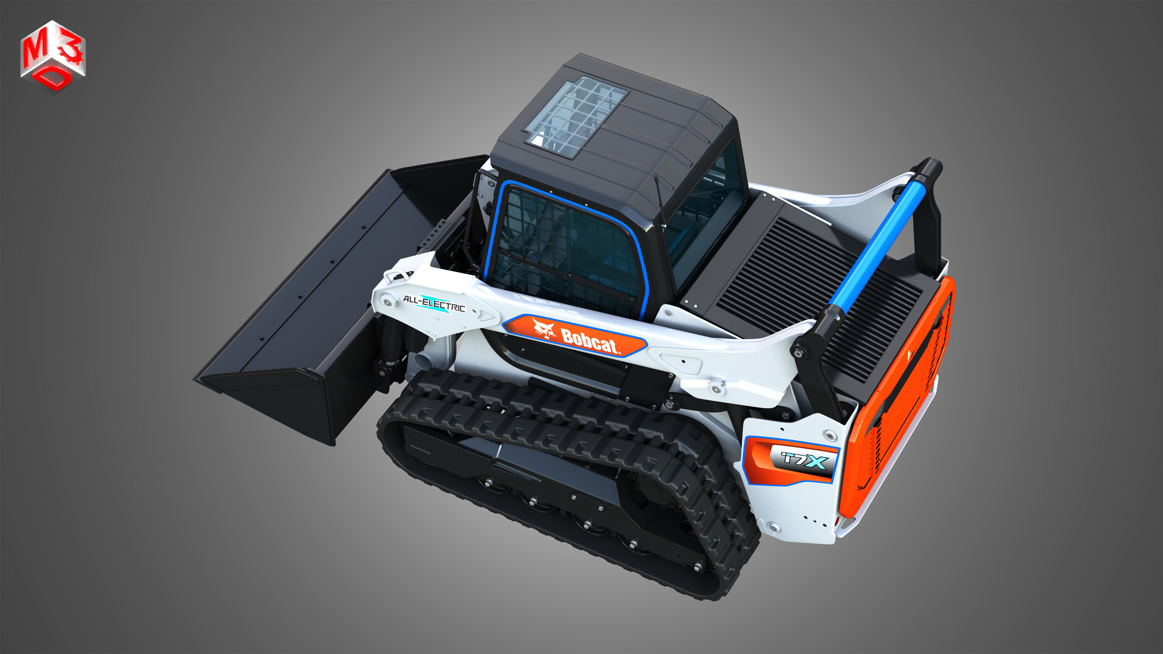 T7X All Electric Compact Track Loader - Bucket 3D model_22
