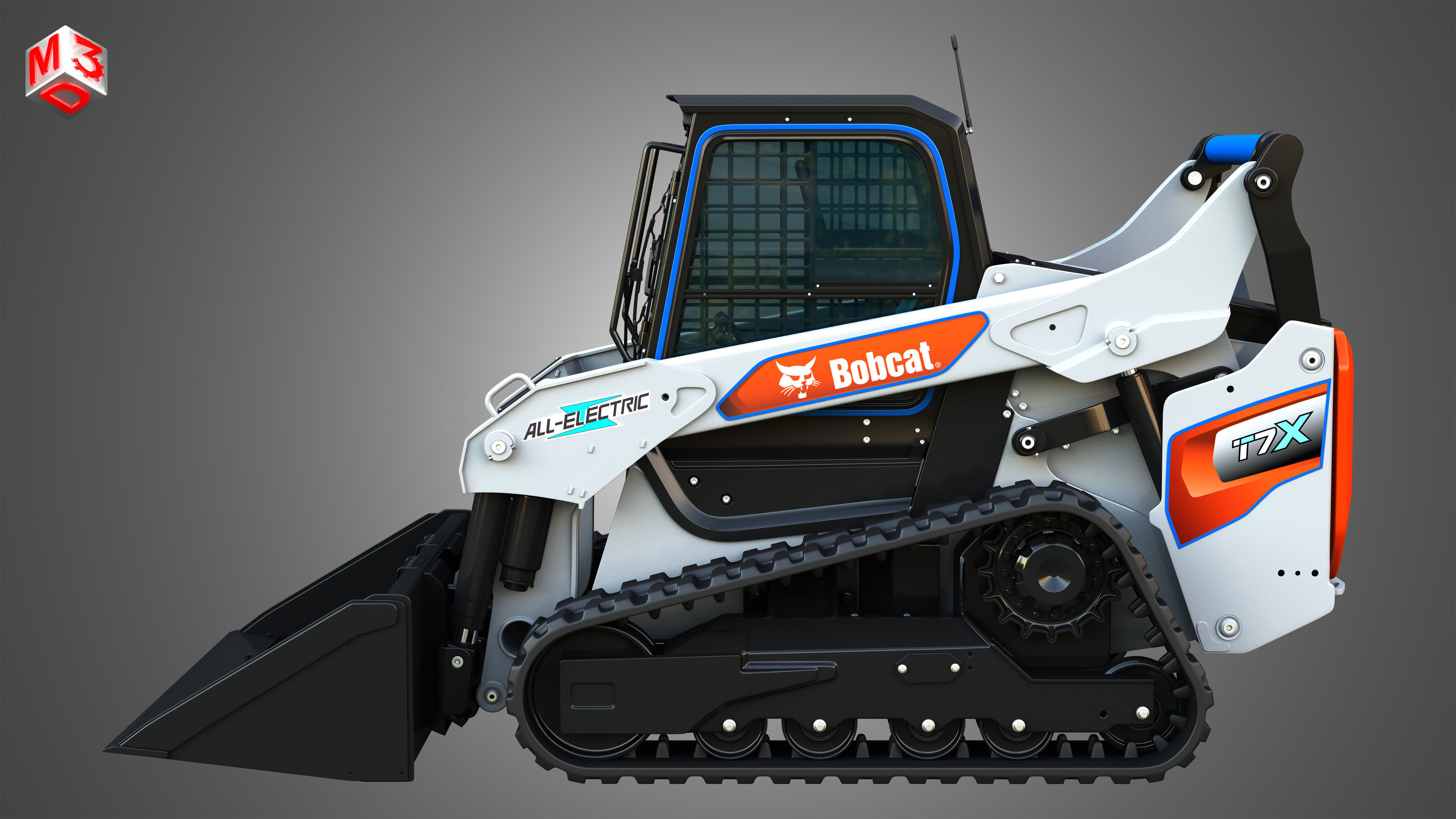 T7X All Electric Compact Track Loader - Bucket 3D model_5