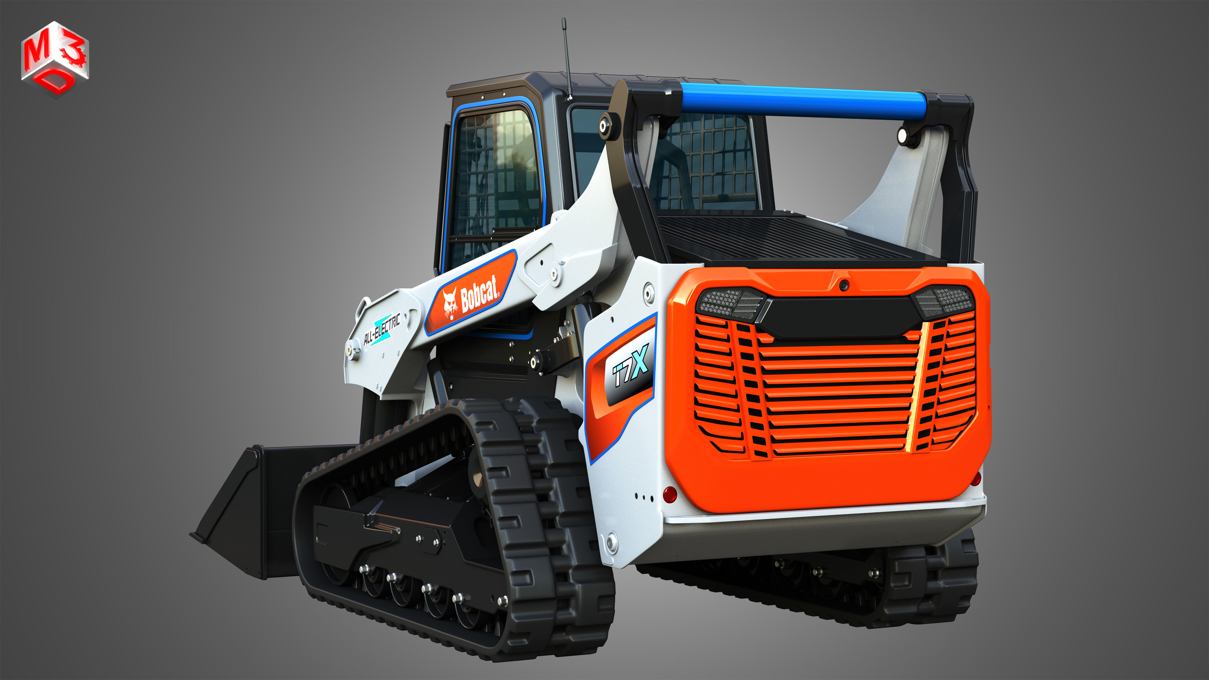 T7X All Electric Compact Track Loader - Bucket 3D model_14