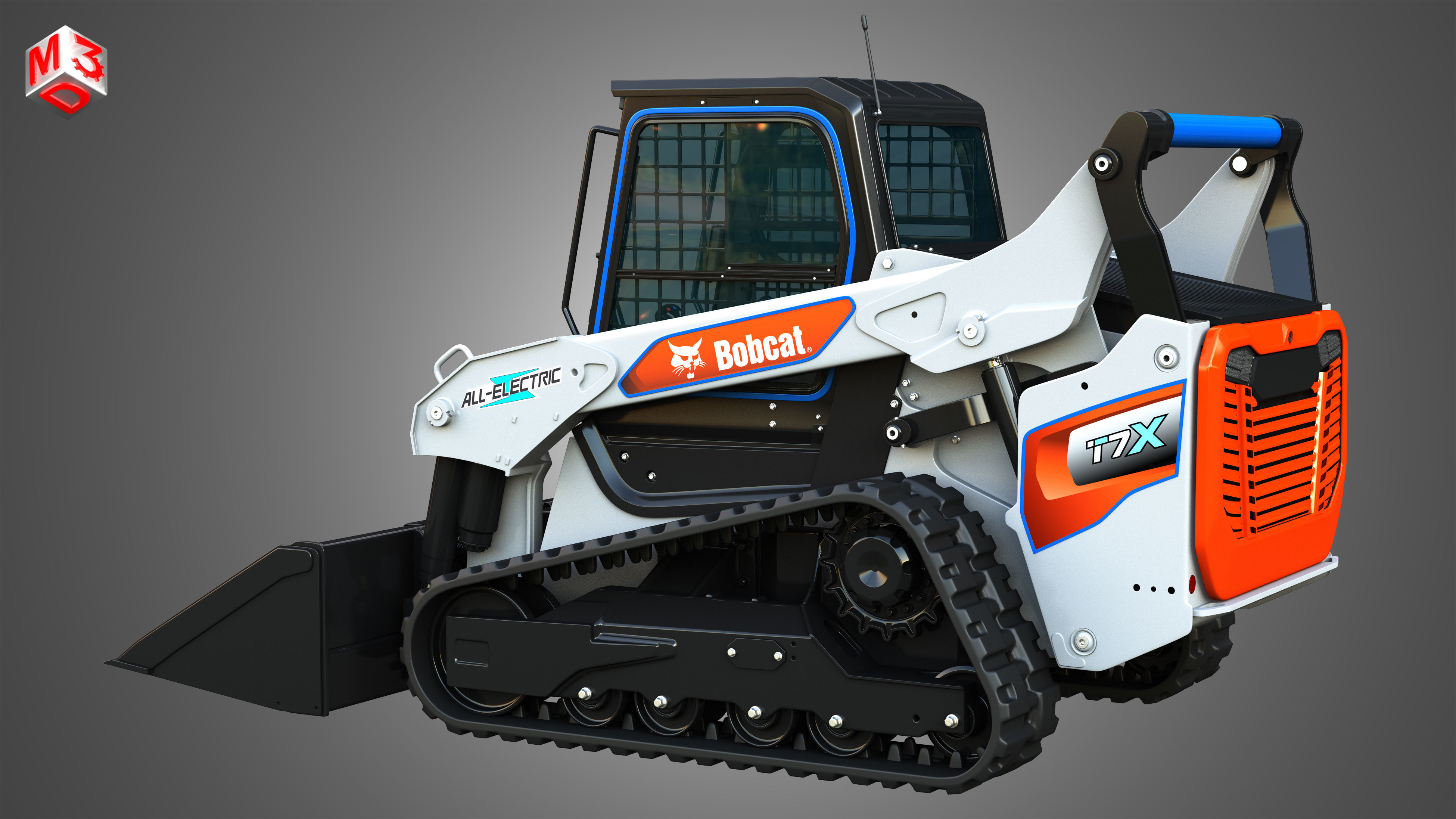 T7X All Electric Compact Track Loader - Bucket 3D model_18