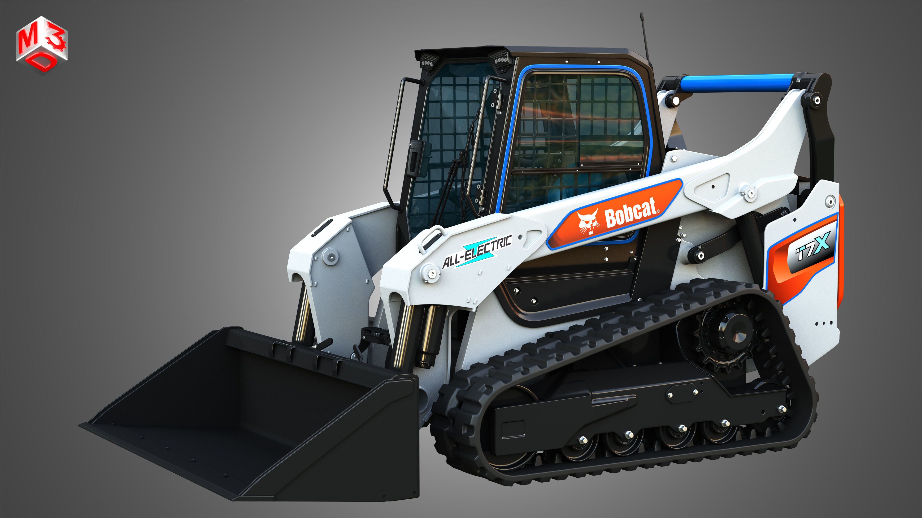 T7X All Electric Compact Track Loader - Bucket 3D model_15