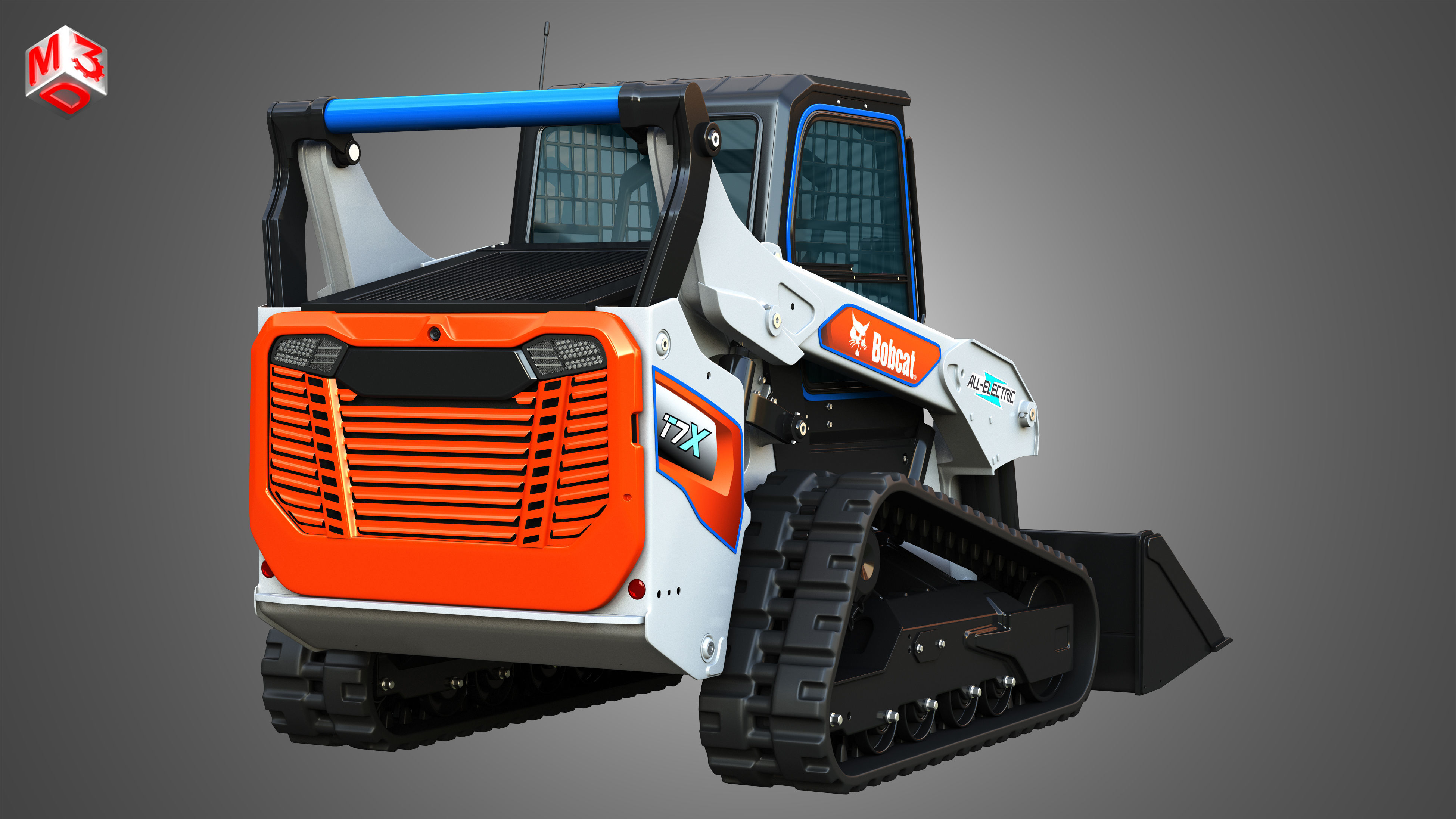 T7X All Electric Compact Track Loader - Bucket 3D model_12