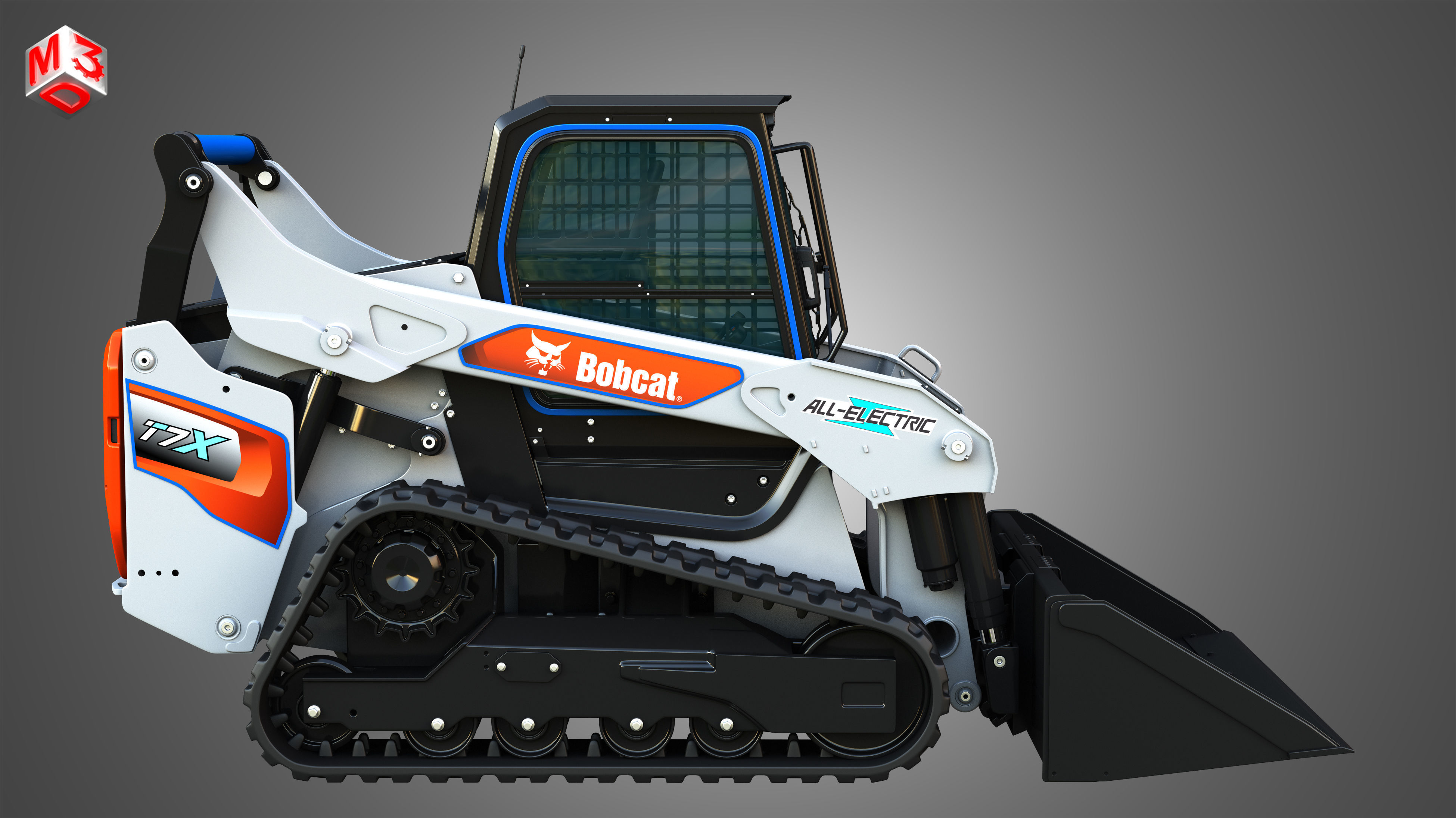 T7X All Electric Compact Track Loader - Bucket 3D model_6