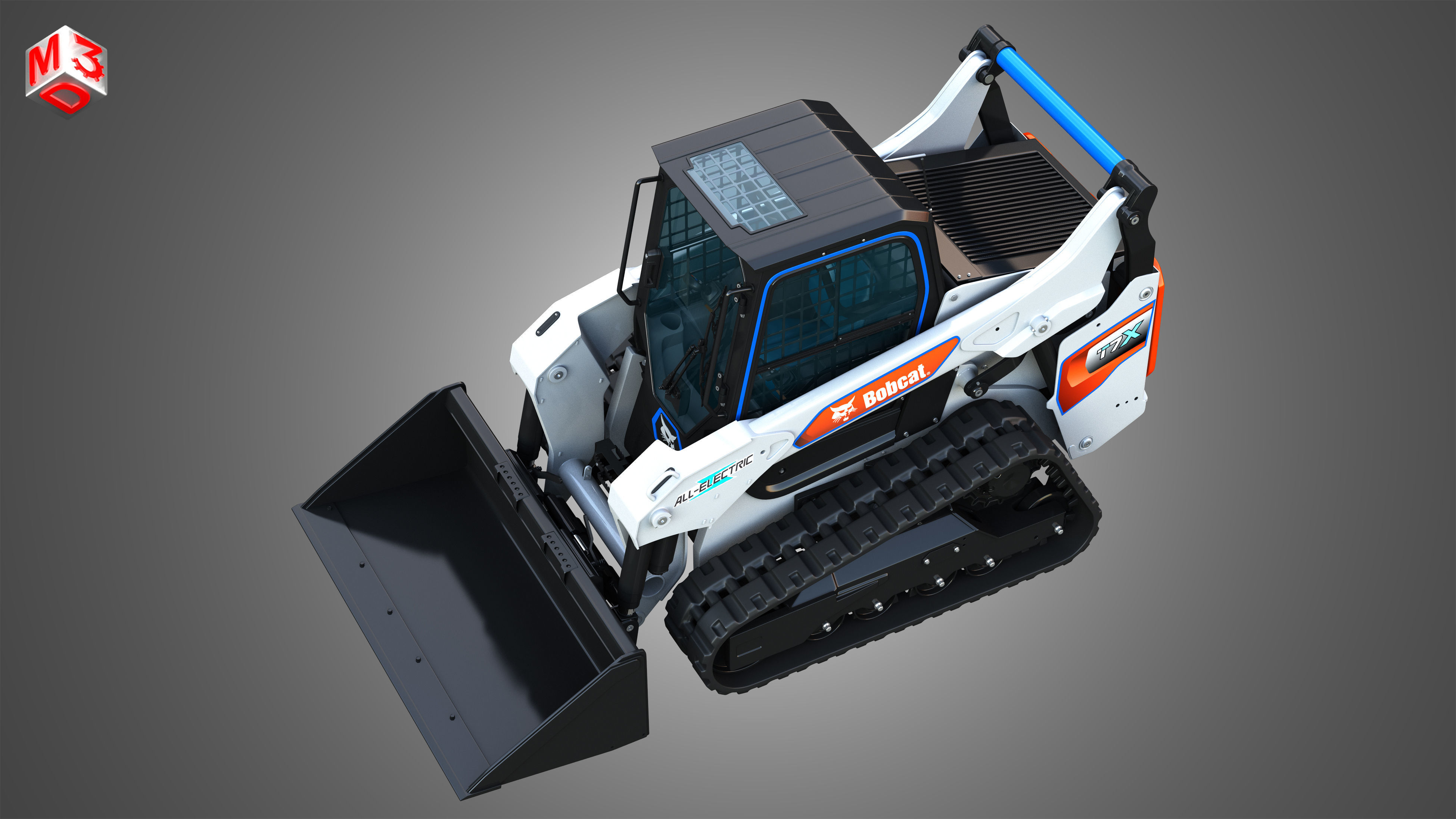 T7X All Electric Compact Track Loader - Bucket 3D model_19