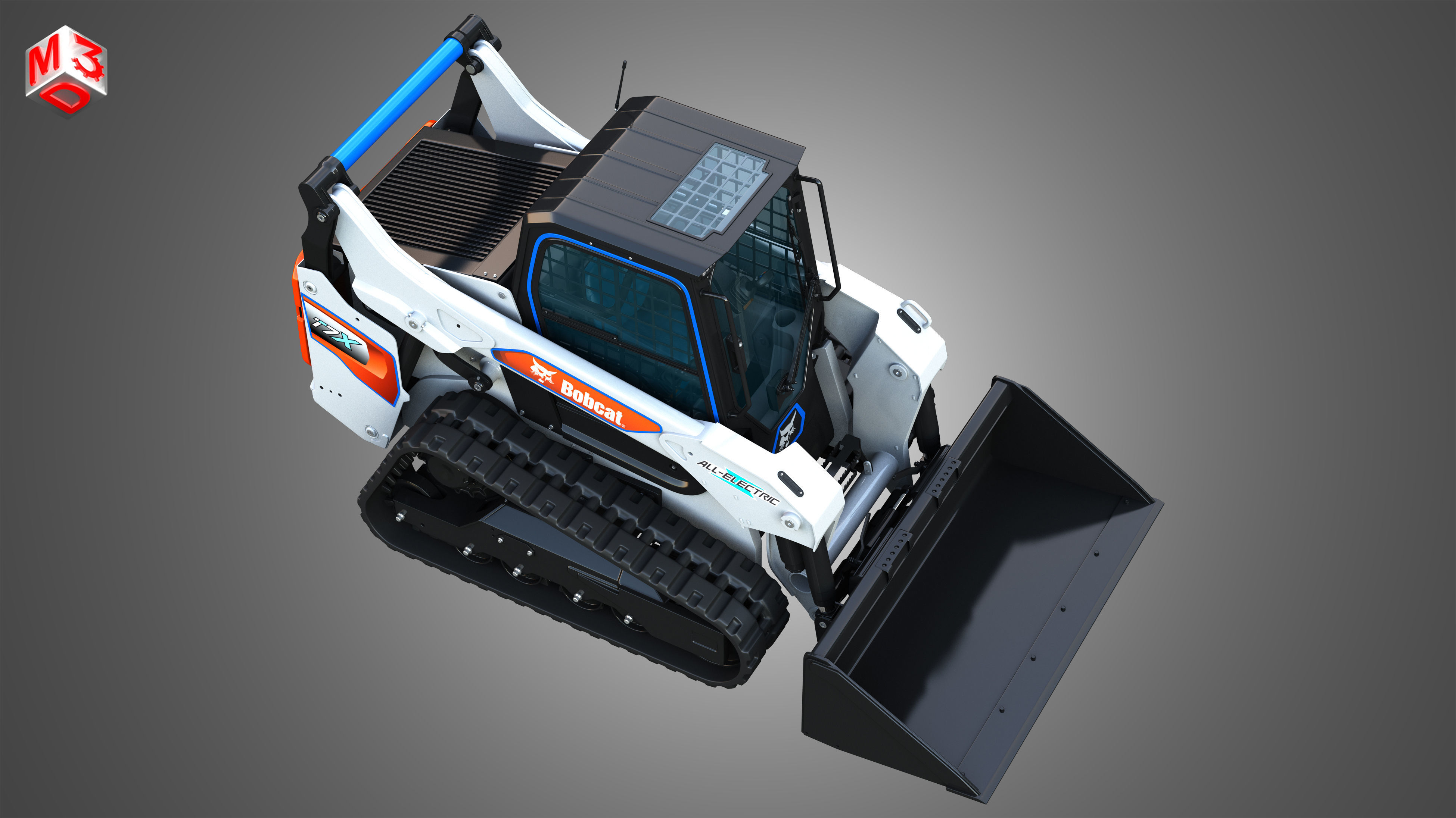T7X All Electric Compact Track Loader - Bucket 3D model_21