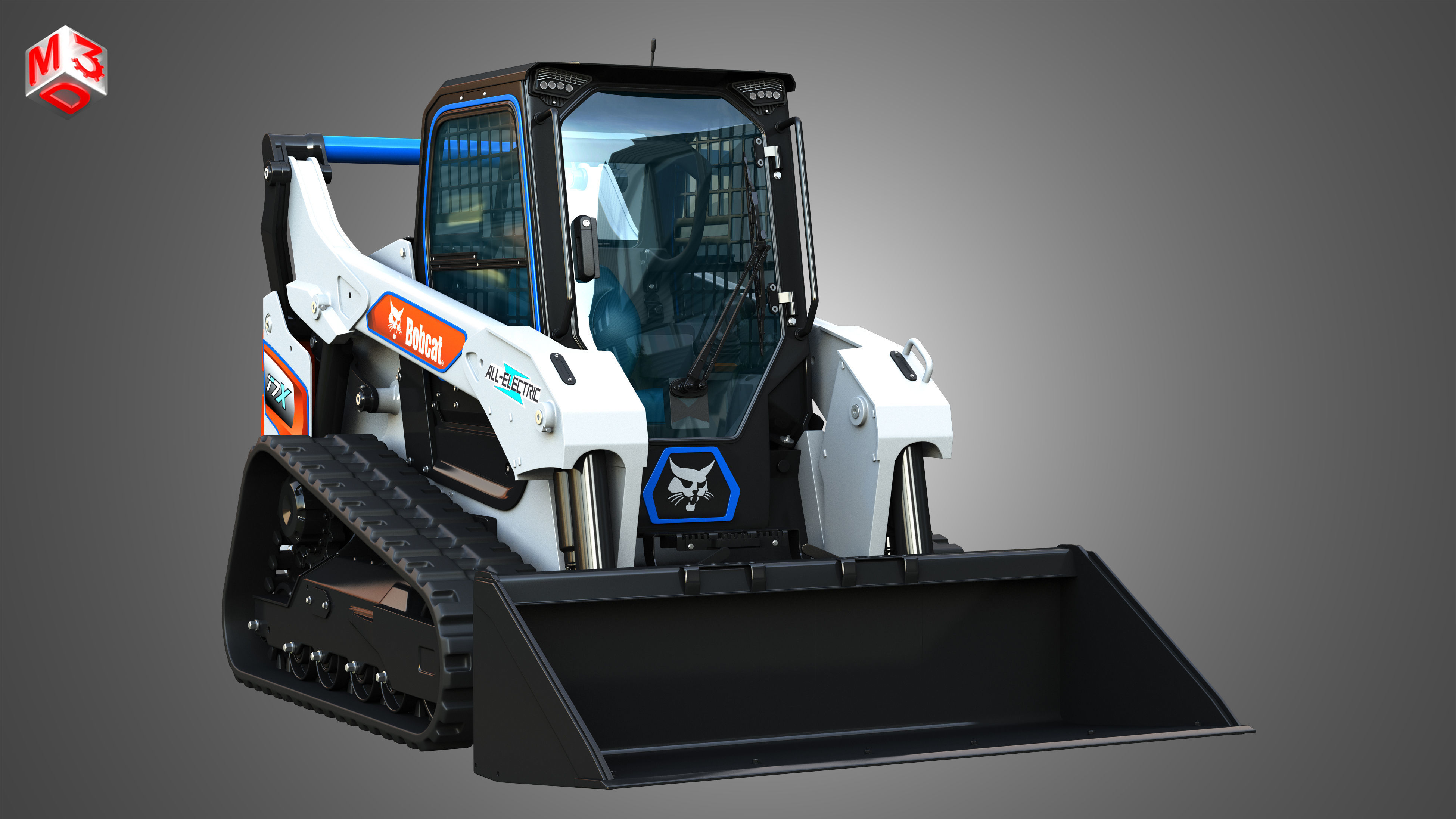 T7X All Electric Compact Track Loader - Bucket 3D model_13