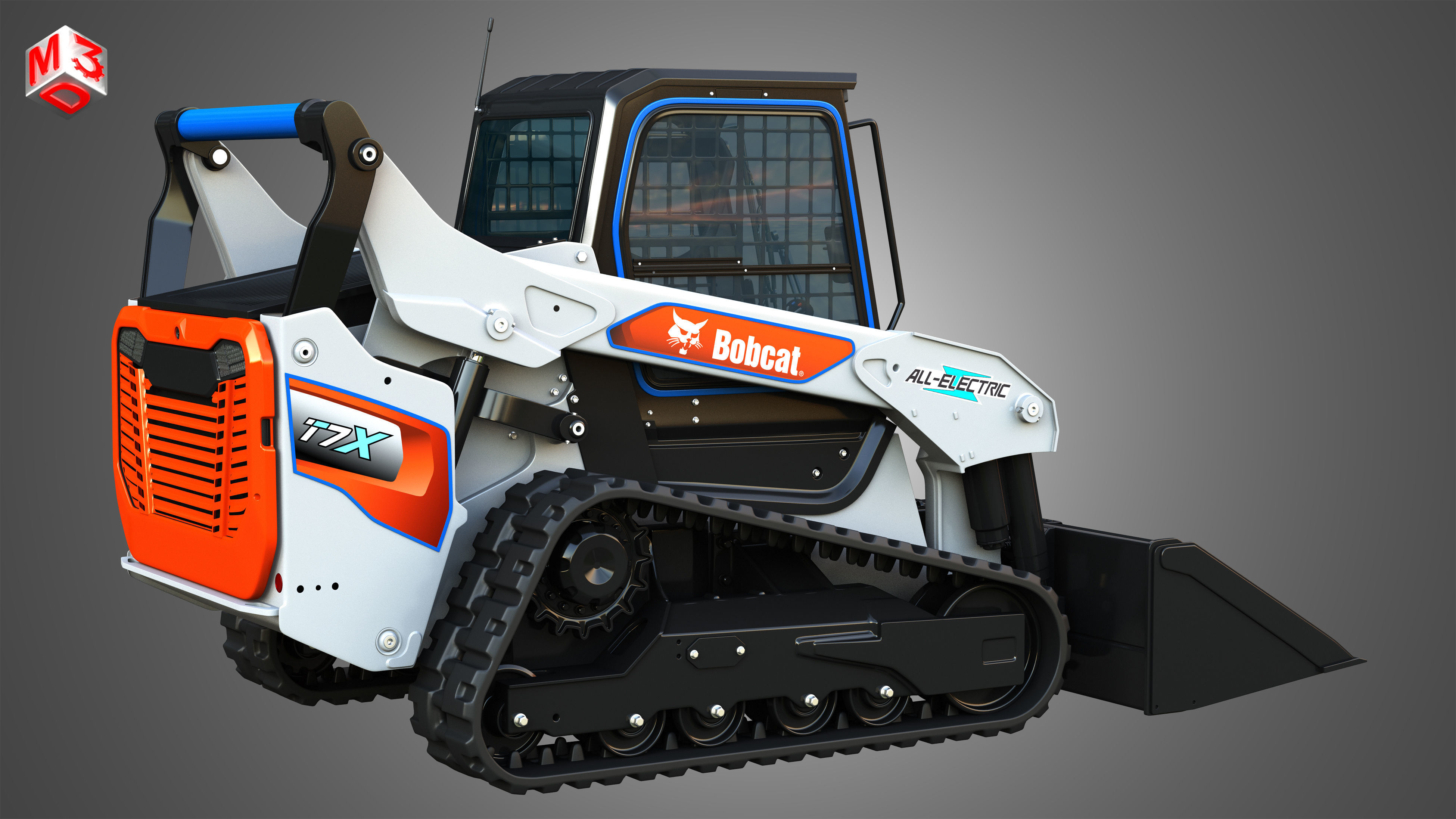 T7X All Electric Compact Track Loader - Bucket 3D model_16