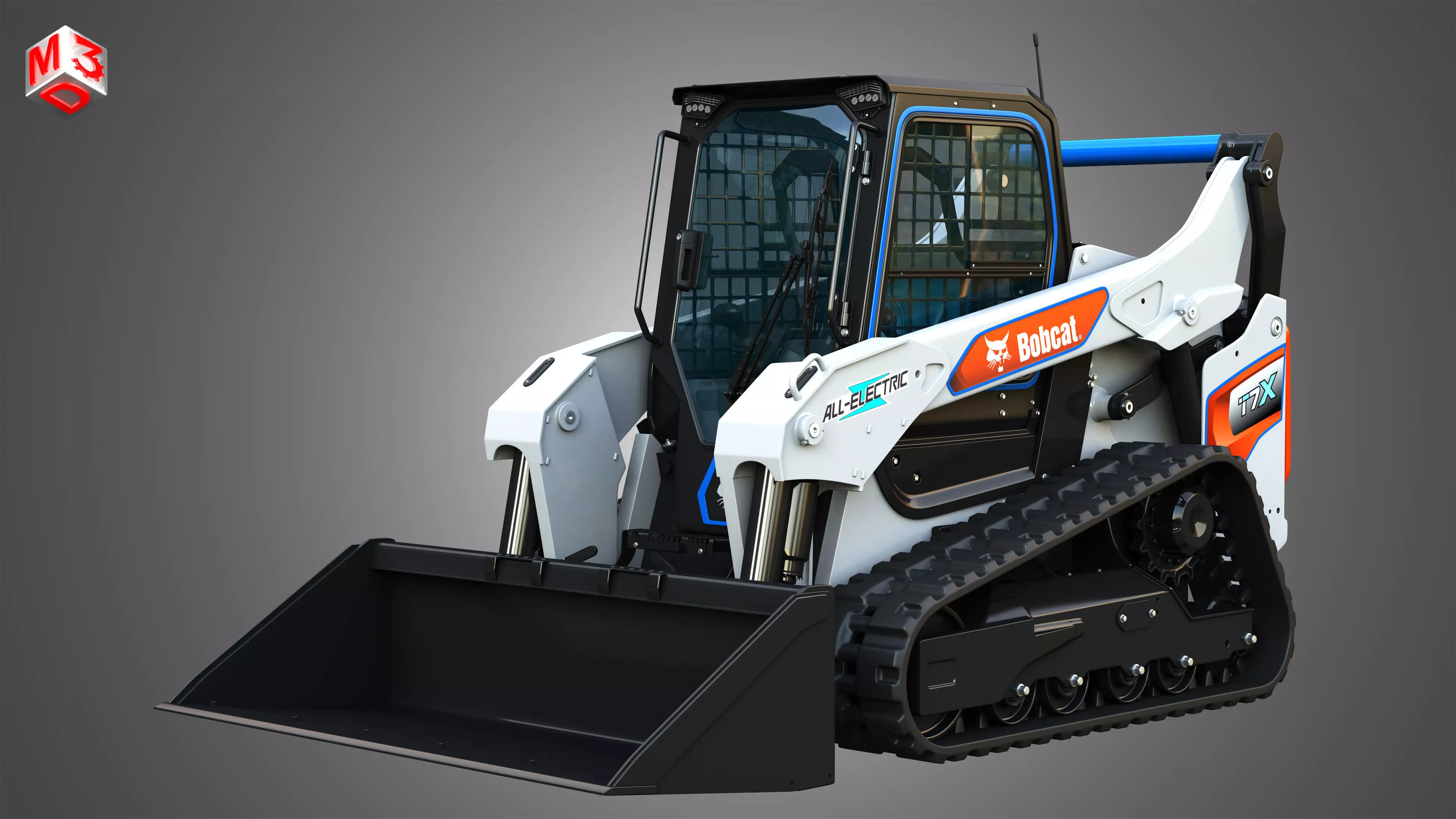 T7X All Electric Compact Track Loader - Bucket 3D model_0