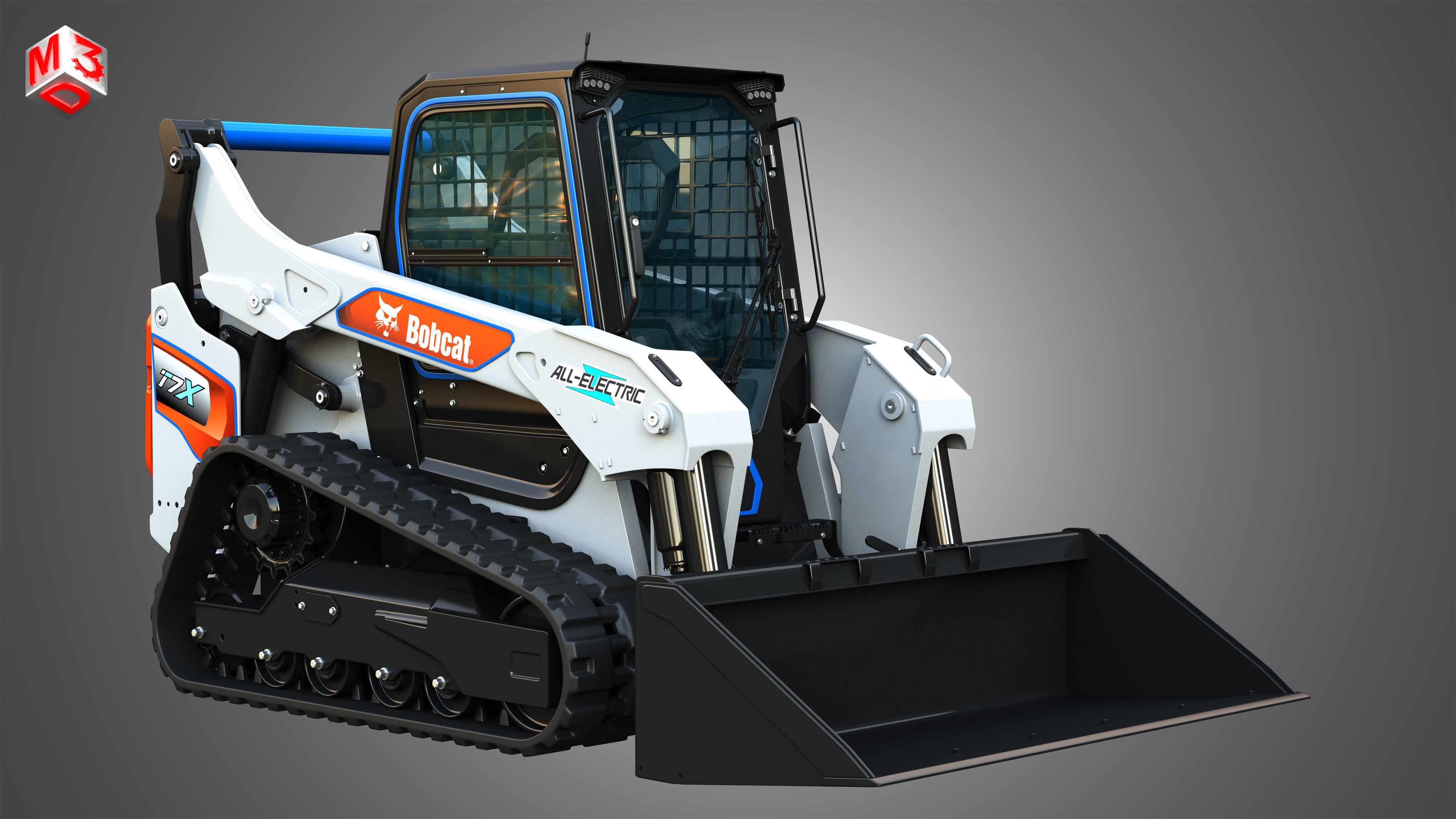 T7X All Electric Compact Track Loader - Bucket 3D model_3