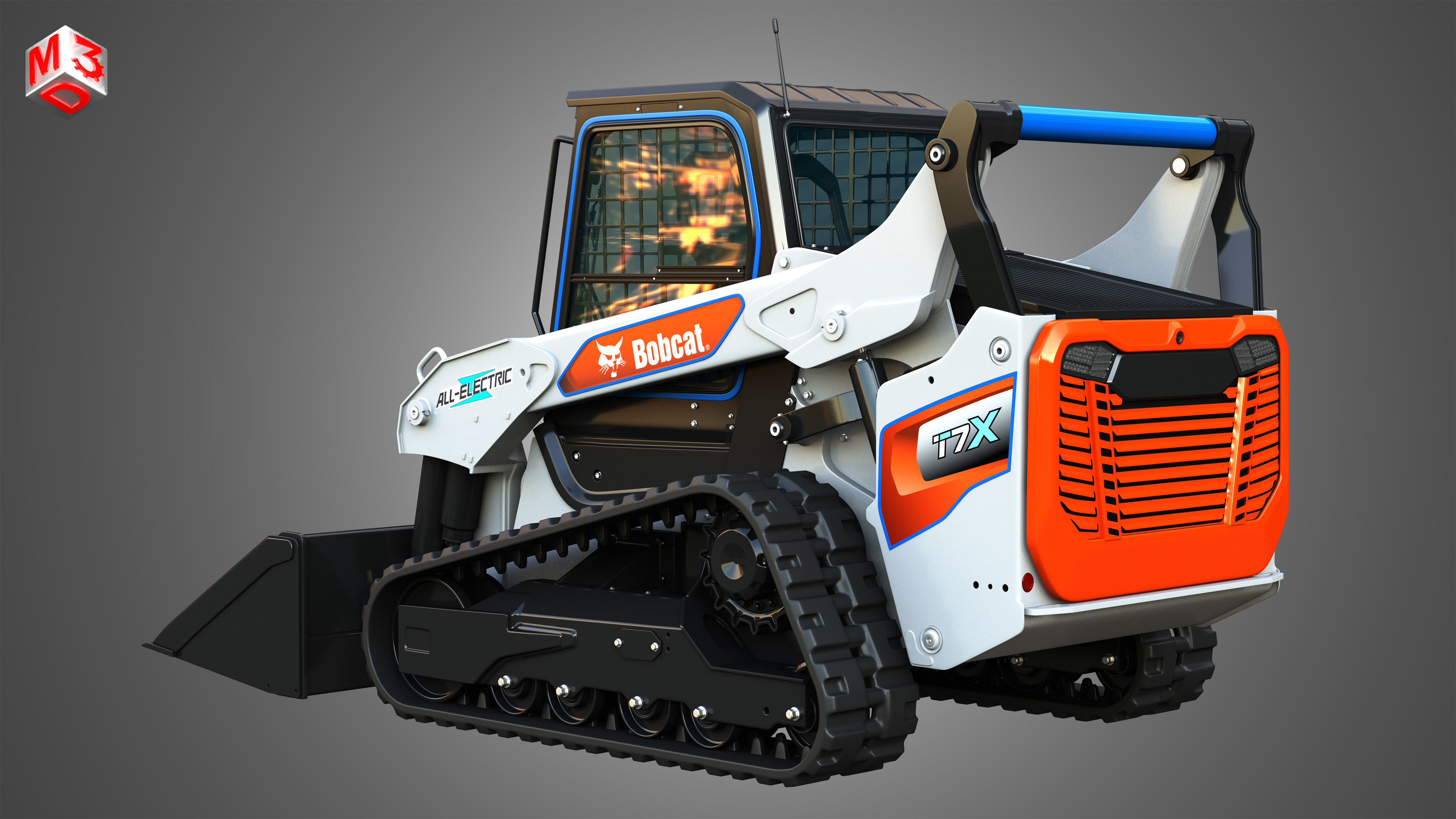 T7X All Electric Compact Track Loader - Bucket 3D model_4