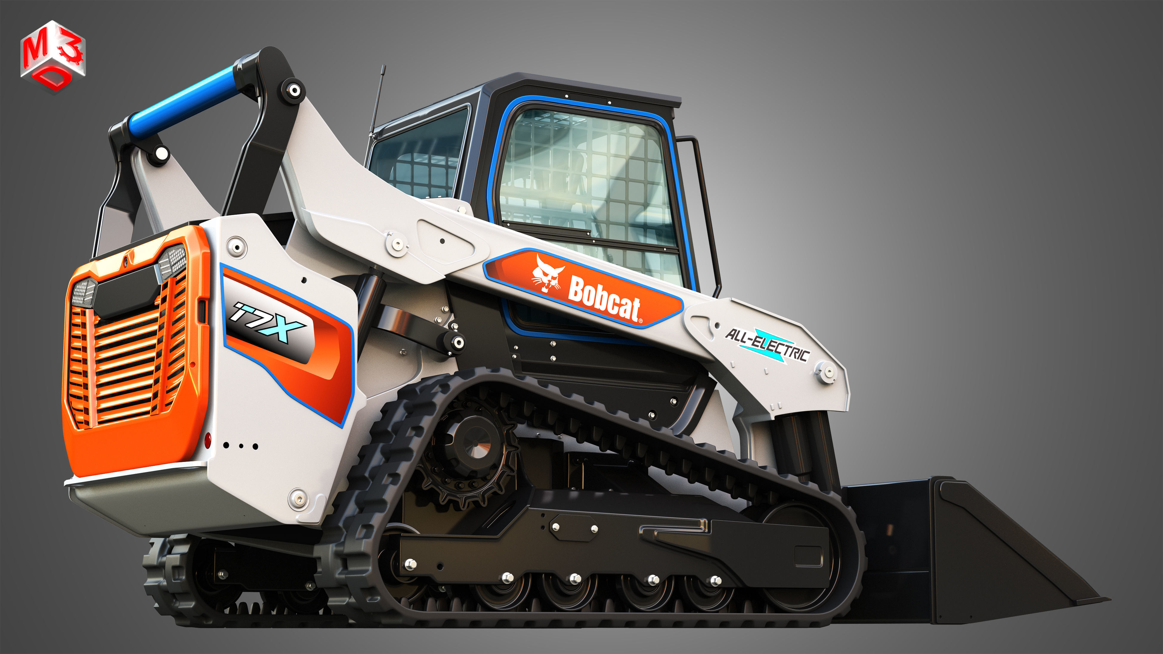 T7X All Electric Compact Track Loader - Bucket 3D model_8