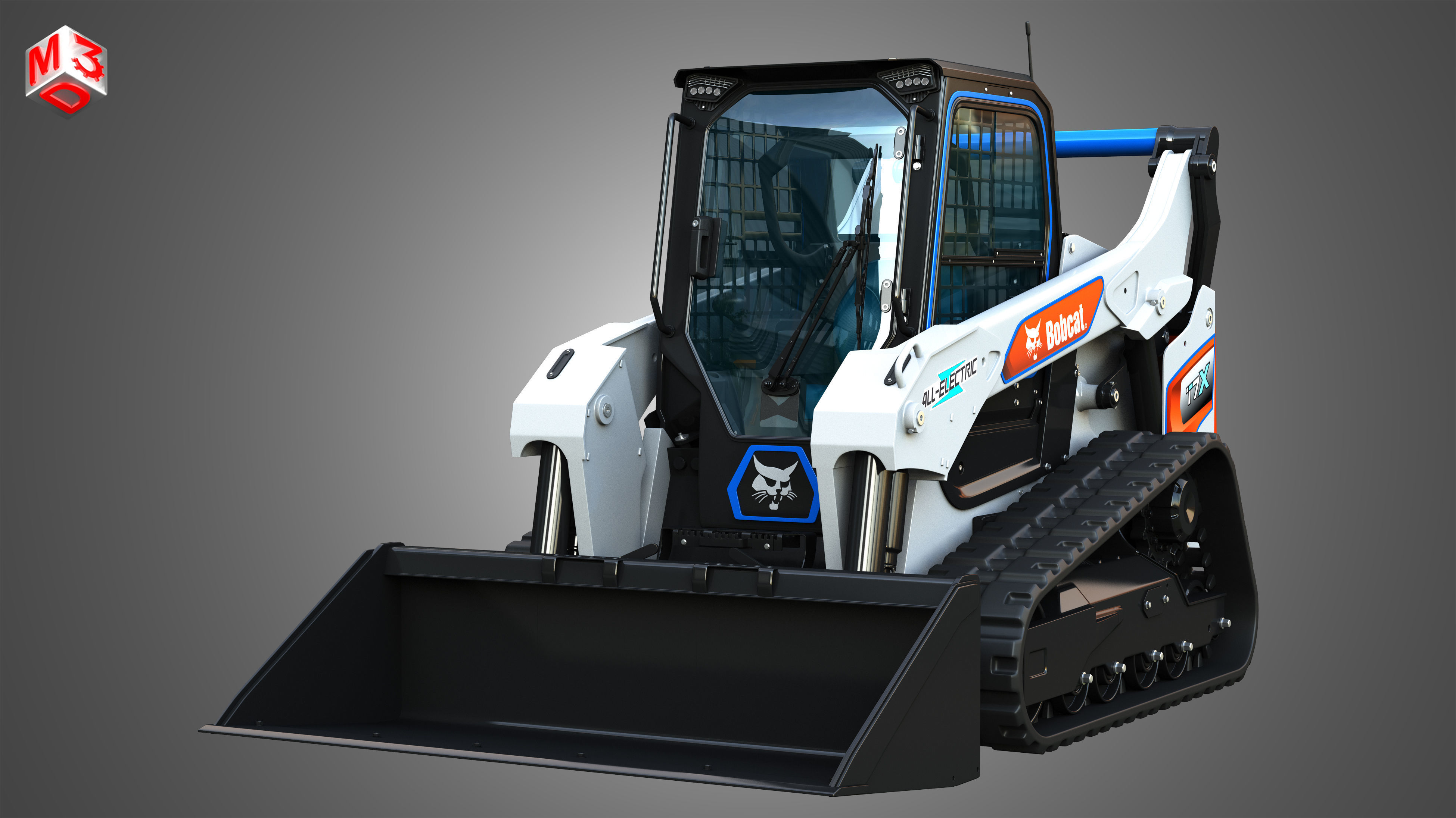 T7X All Electric Compact Track Loader - Bucket 3D model_11