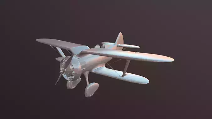 High detailed model i15 biplane 3D print model