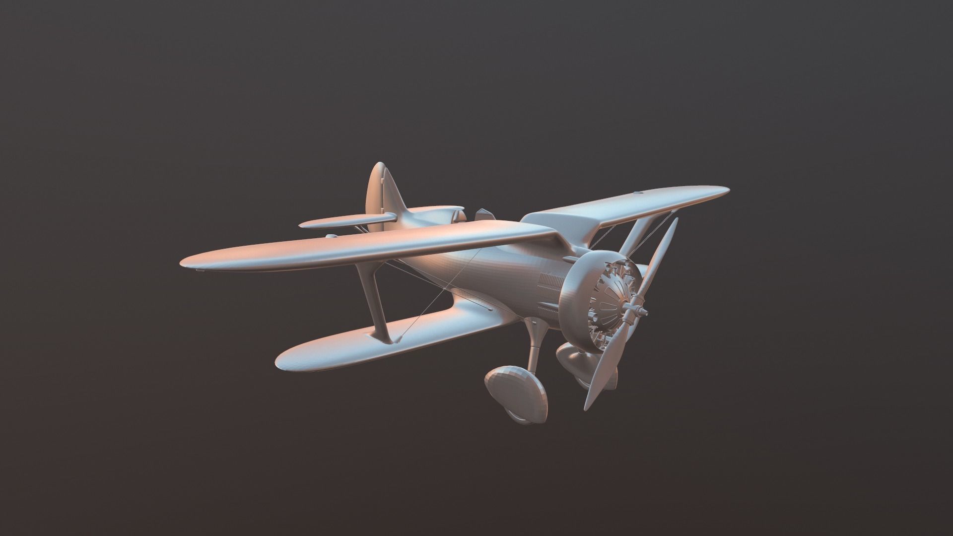 High detailed model i15 biplane 3D print model_2