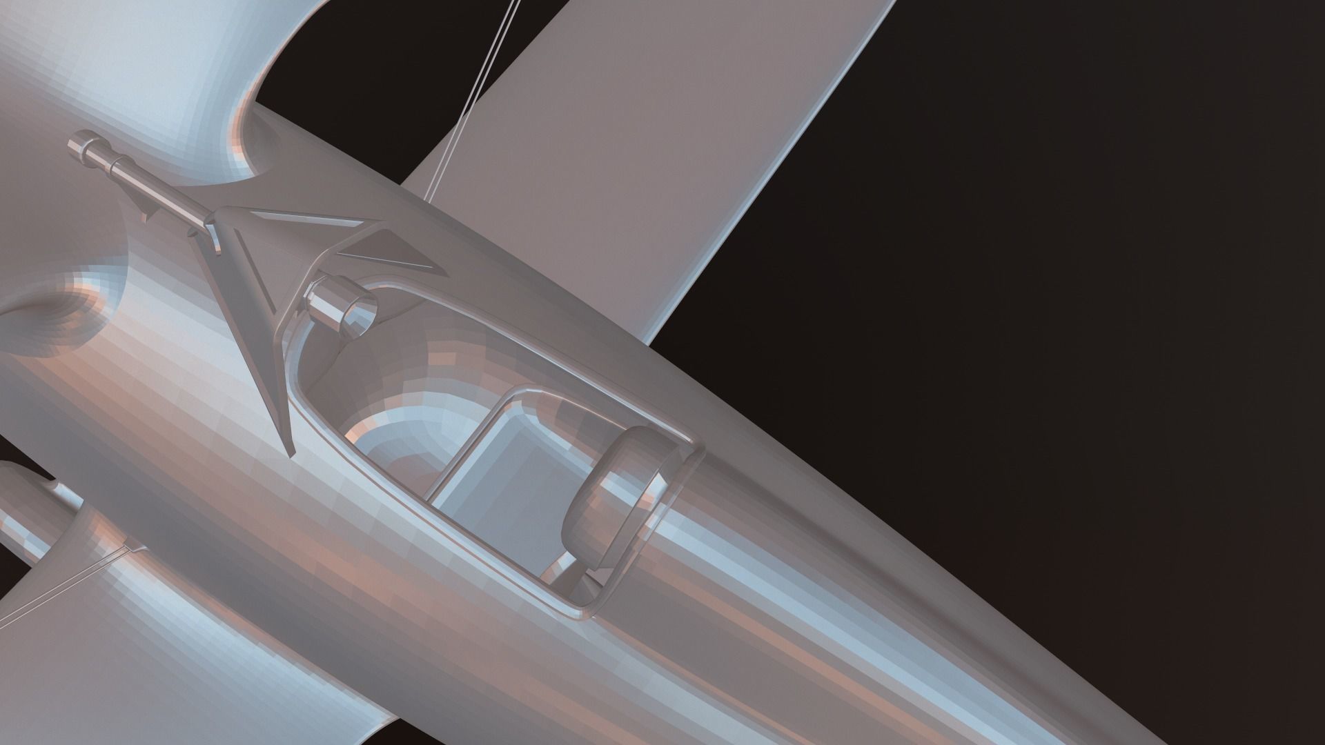 High detailed model i15 biplane 3D print model_5