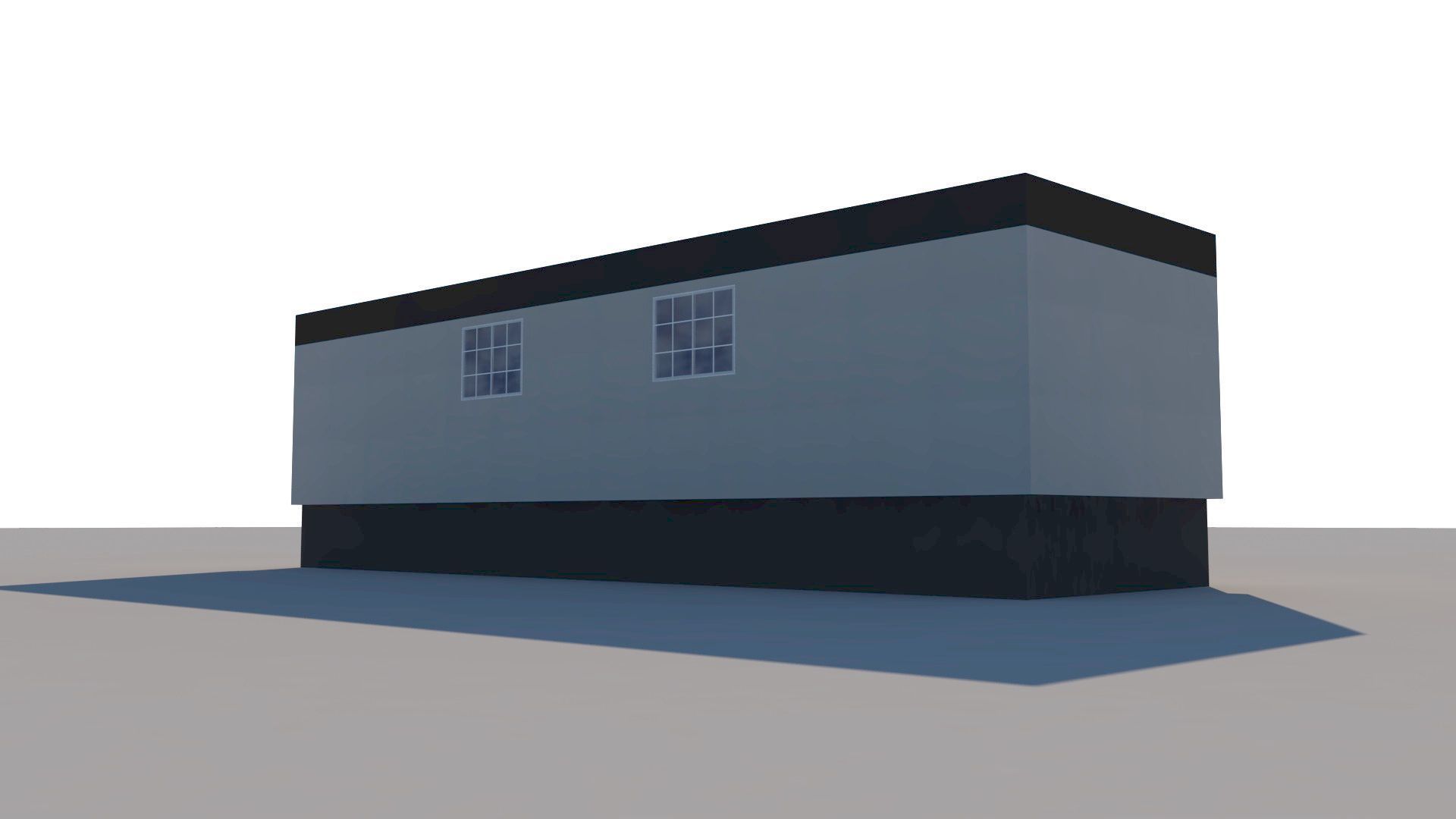 Construction Site Cabin Low-poly 3D model_3