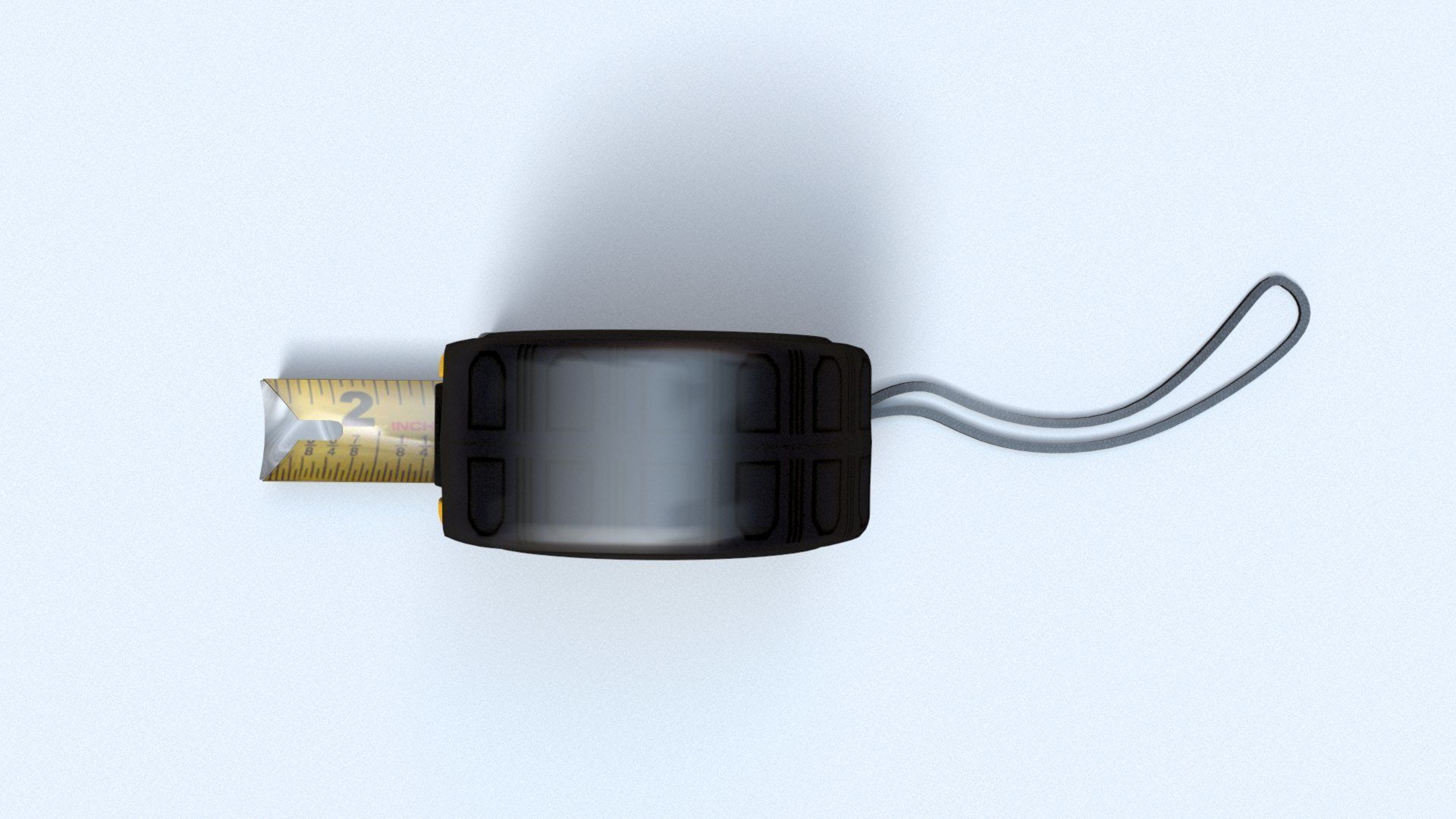 Worker tool set - Hammer Nails Tape Measure Low-poly 3D model_17