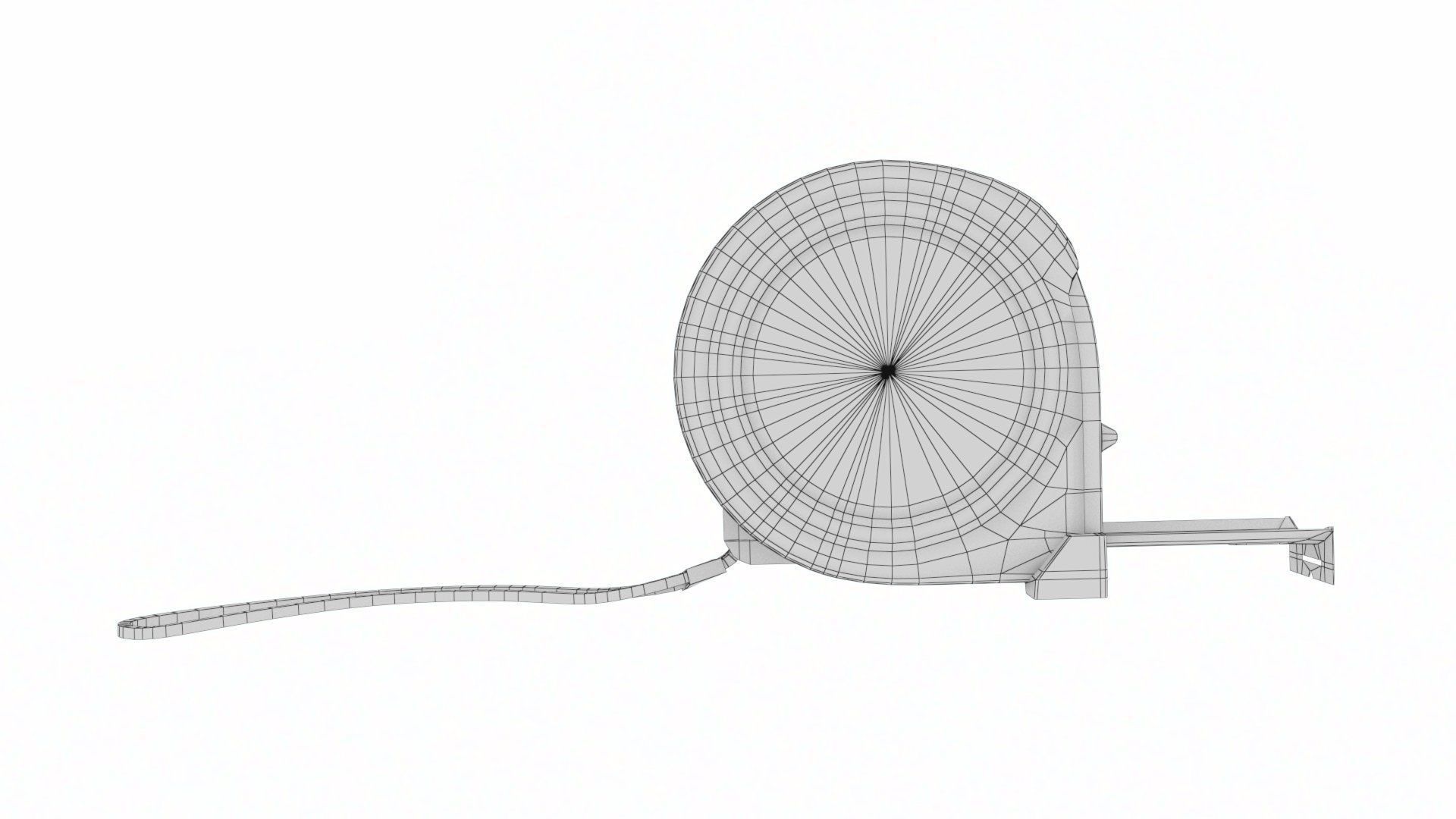 Worker tool set - Hammer Nails Tape Measure Low-poly 3D model_22