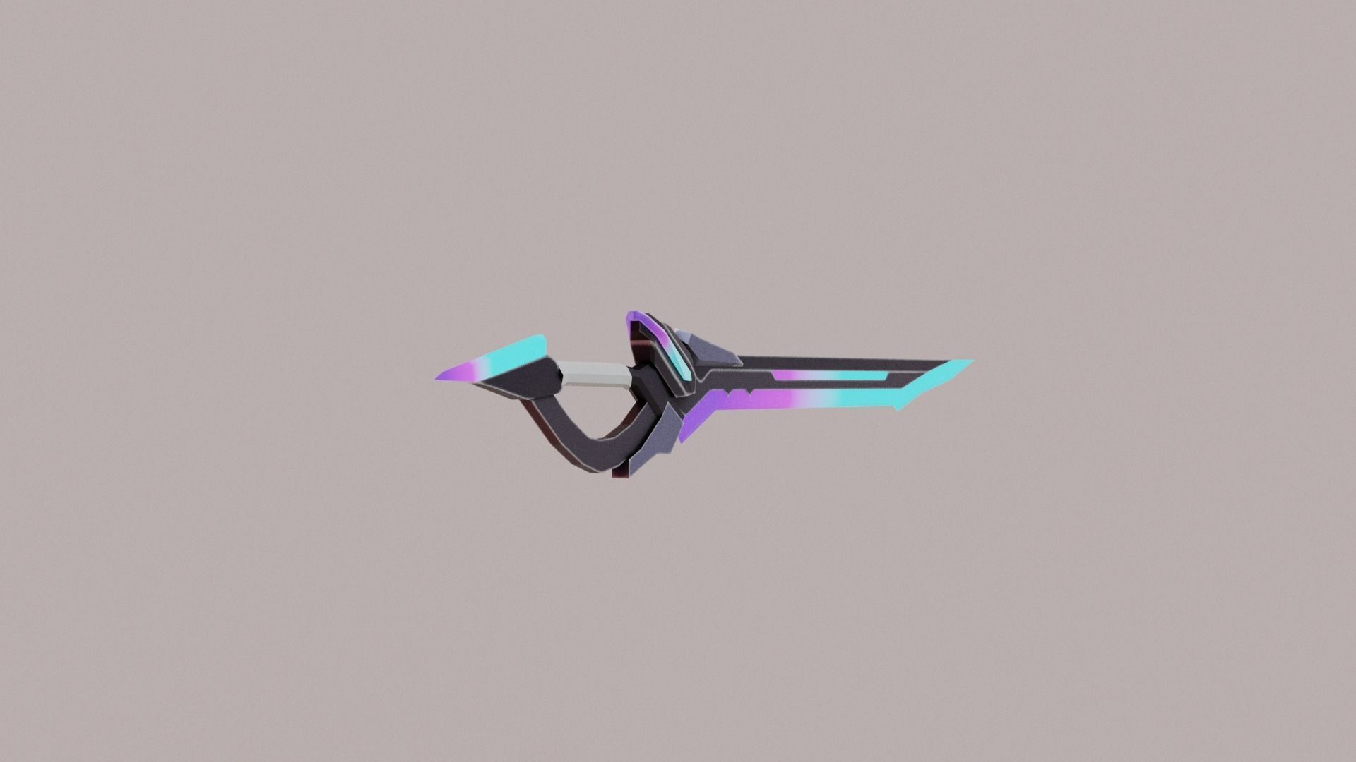 Anime Sword Low-poly 3D model_2