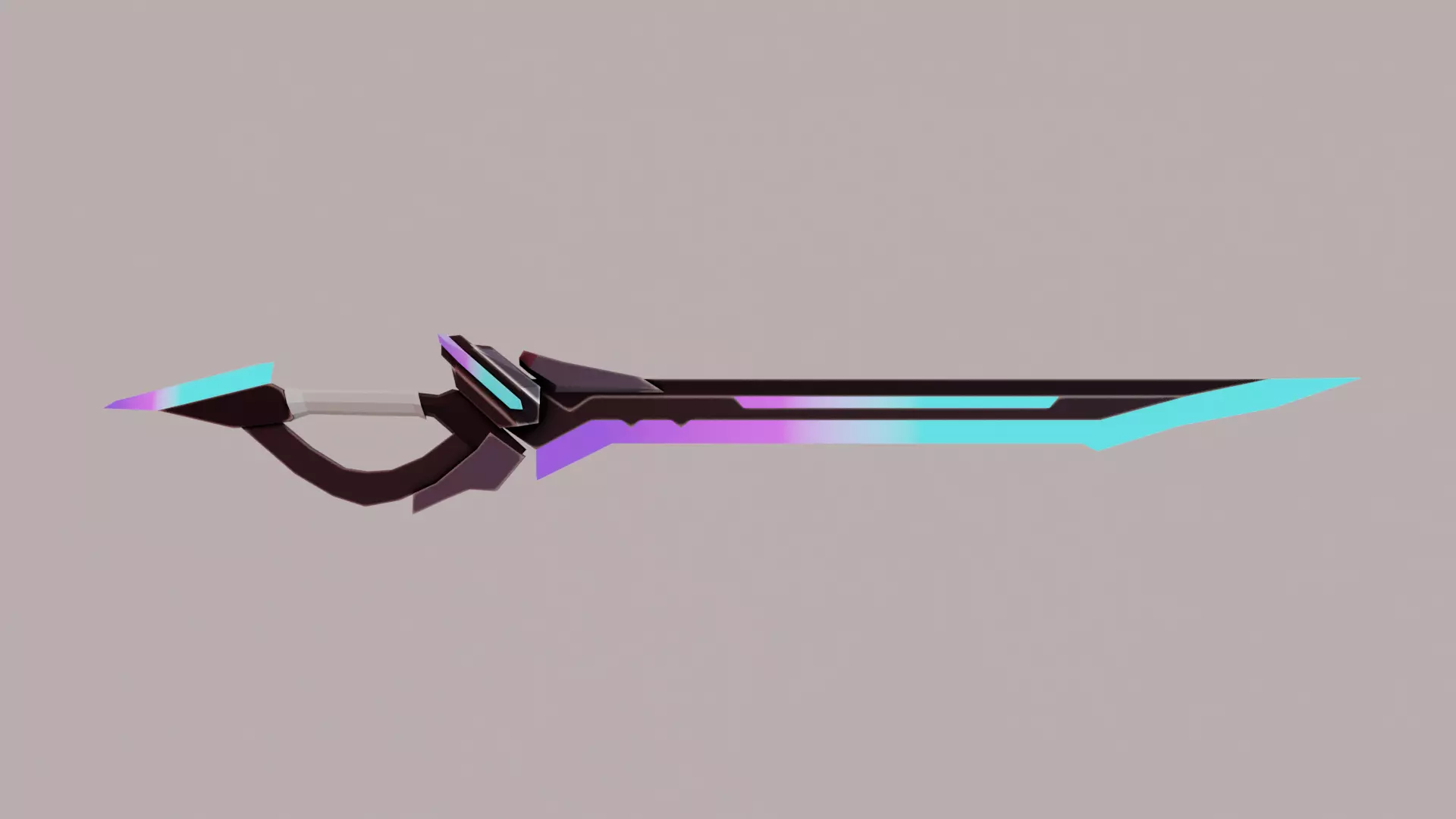 Anime Sword Low-poly 3D model_0