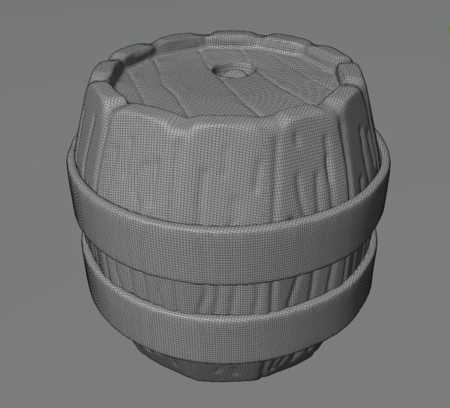 wooden blend 3D model 3D model_1