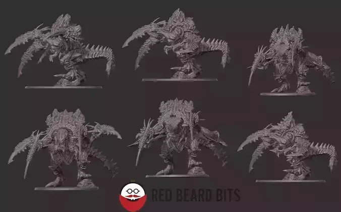 Xenoteras Destroyers 3D print model