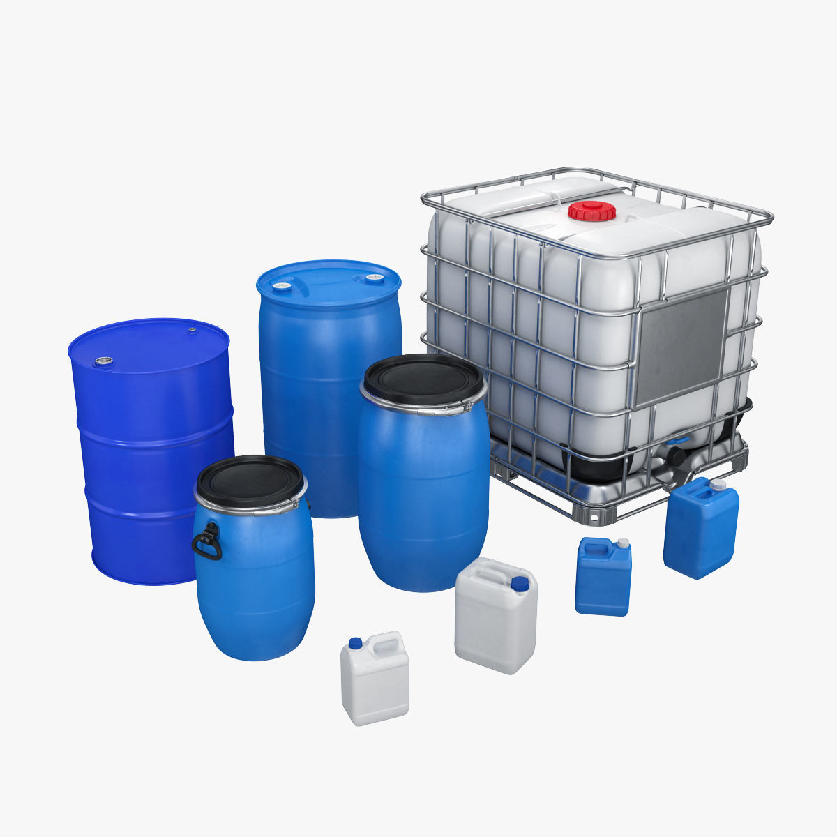 Industrial containers for liquid Collection 3D model_0