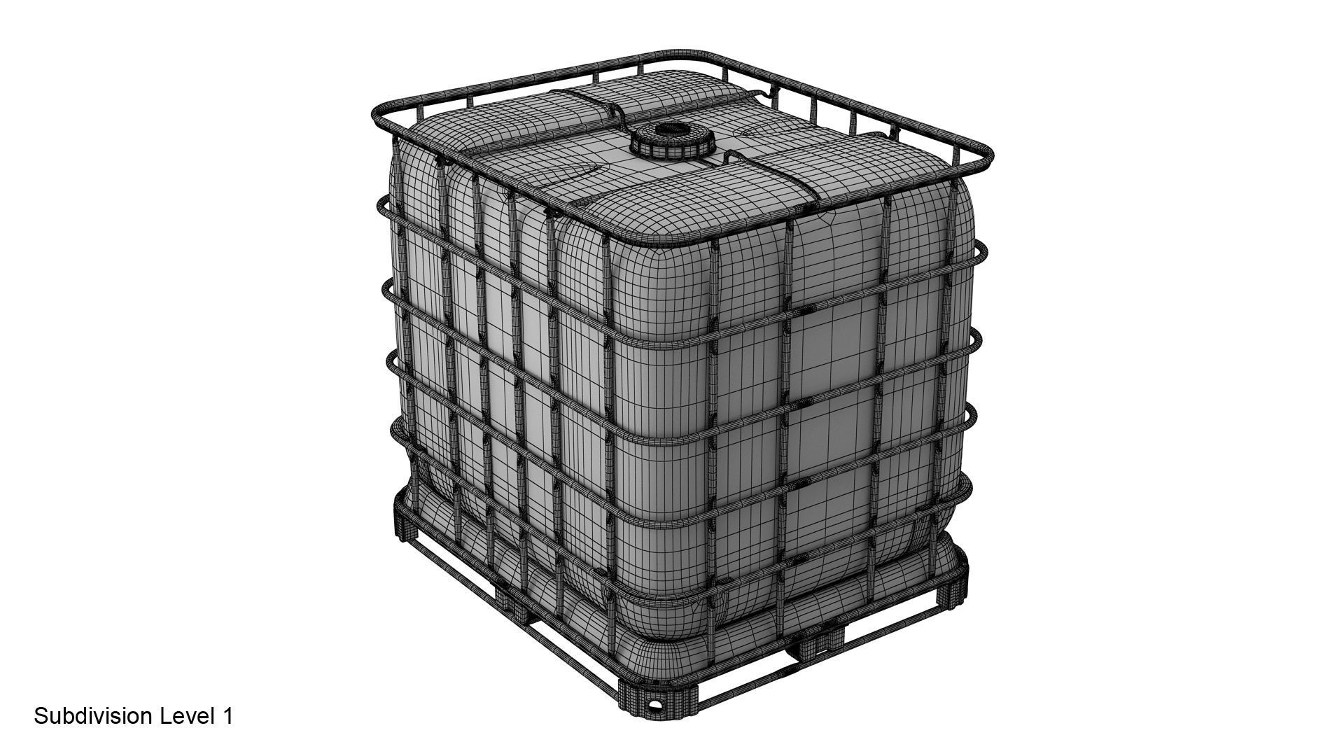Industrial containers for liquid Collection 3D model_40