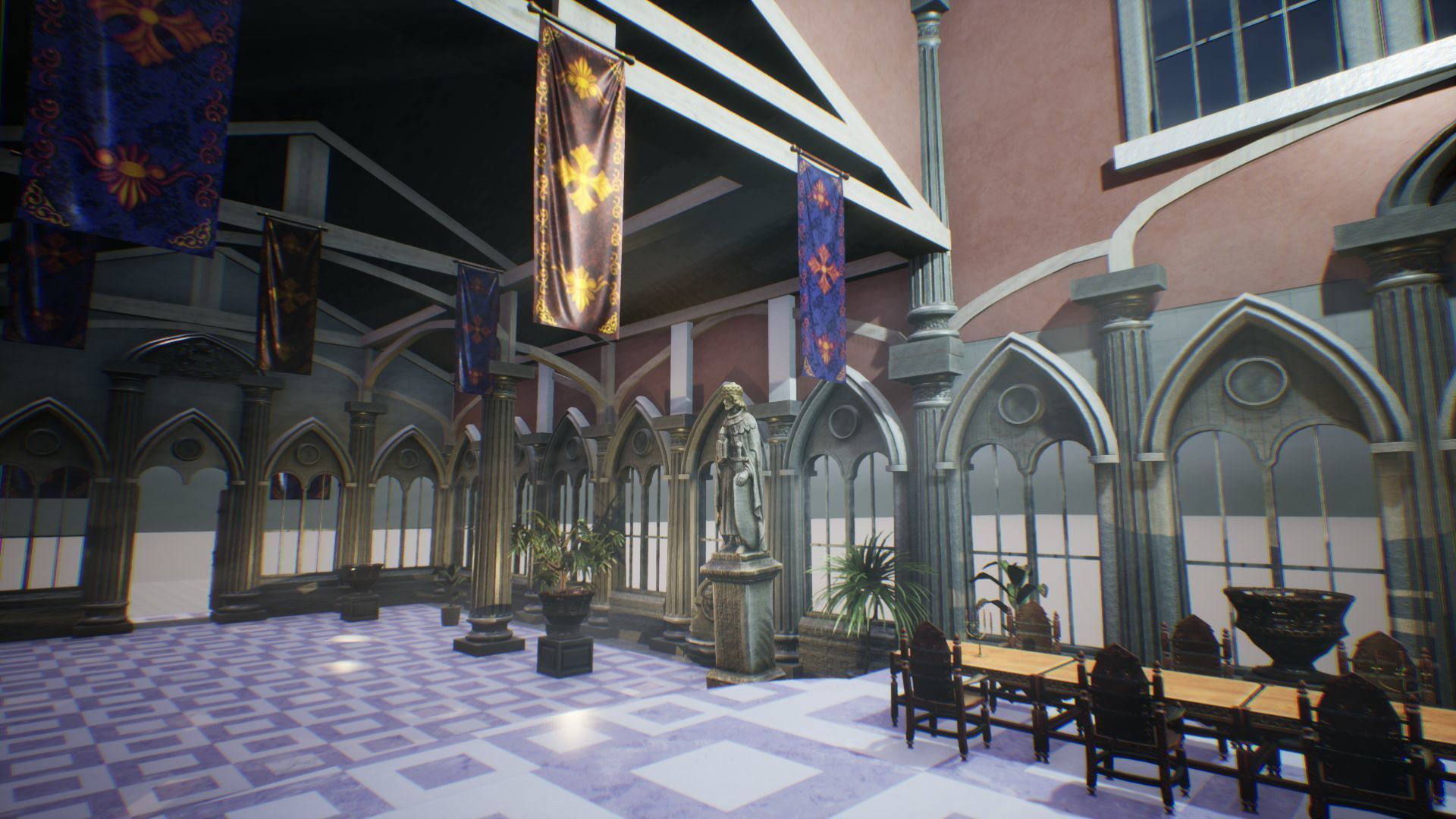 Royal Palace 2 Unreal Engine Low-poly 3D model_13