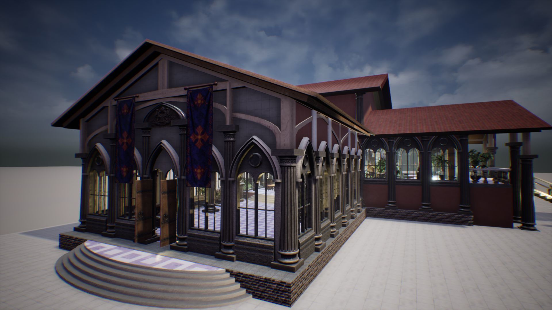 Royal Palace 2 Unreal Engine Low-poly 3D model_27