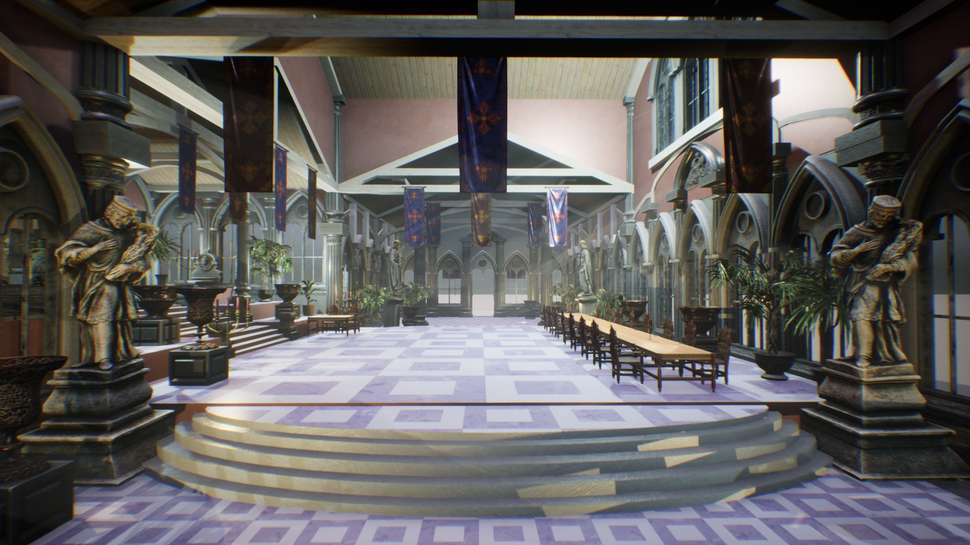 Royal Palace 2 Unreal Engine Low-poly 3D model_21