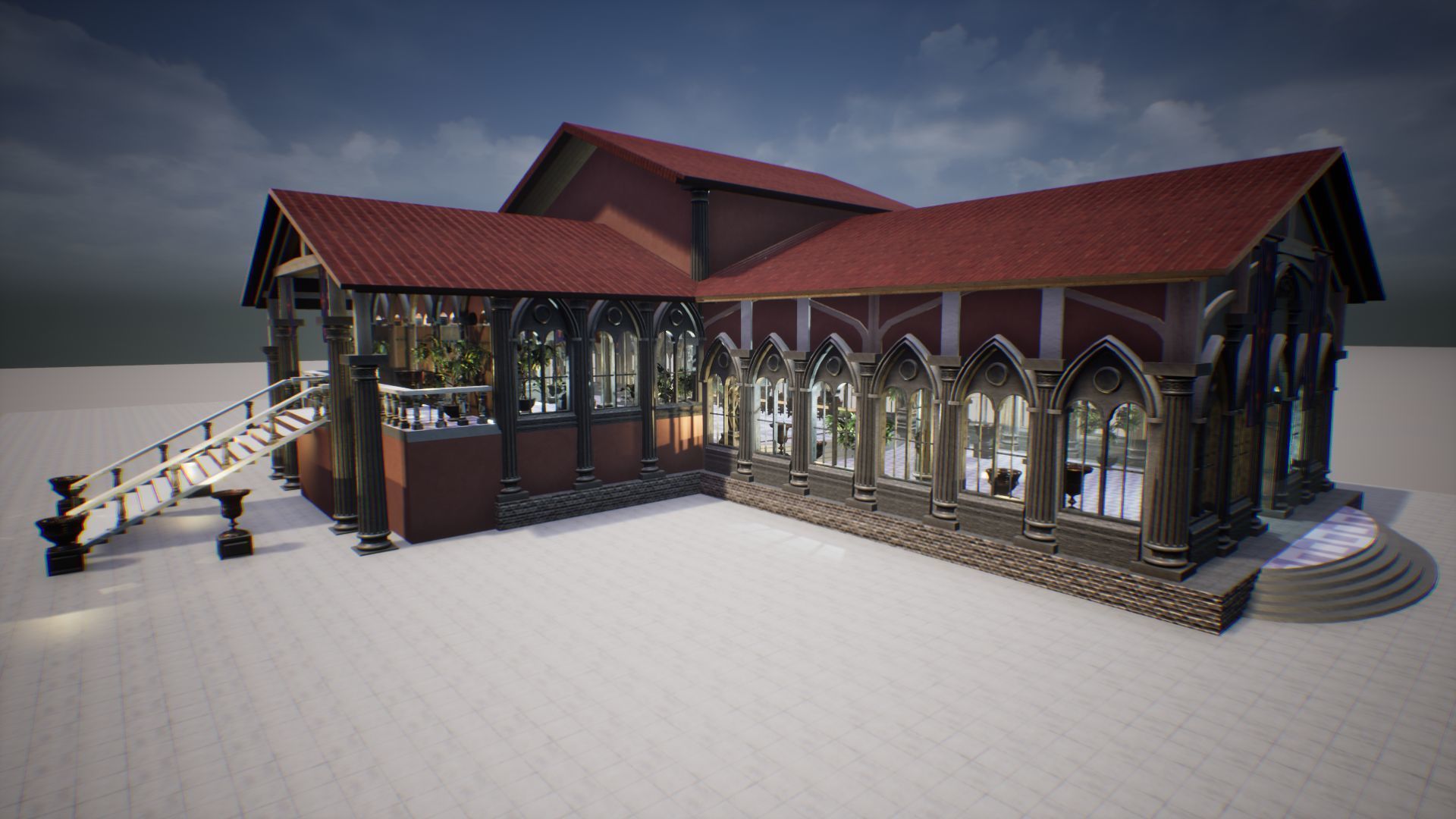 Royal Palace 2 Unreal Engine Low-poly 3D model_26