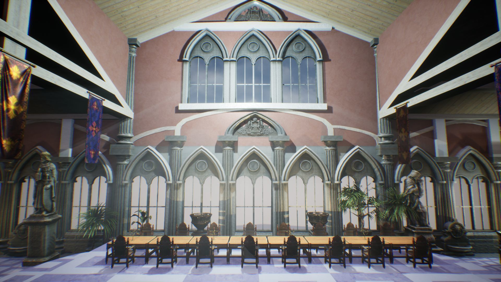 Royal Palace 2 Unreal Engine Low-poly 3D model_12