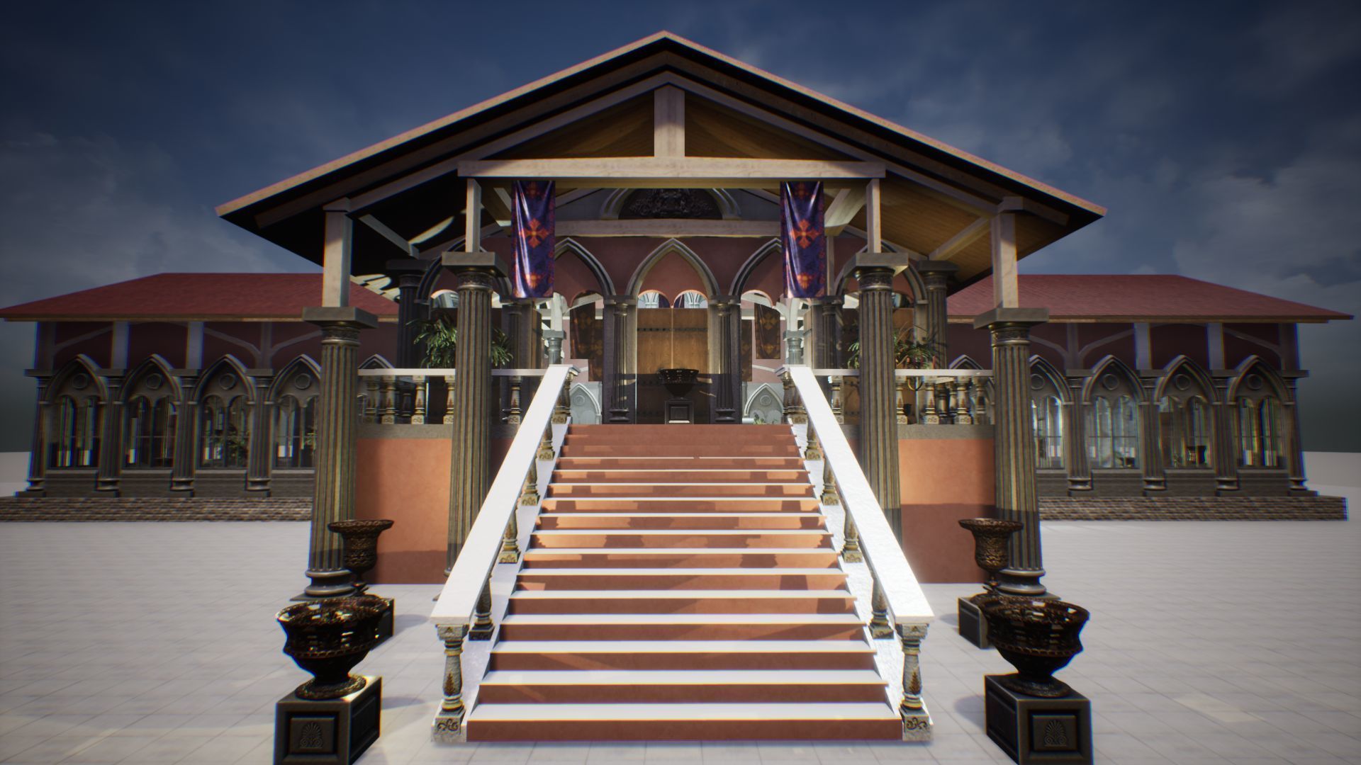 Royal Palace 2 Unreal Engine Low-poly 3D model_4