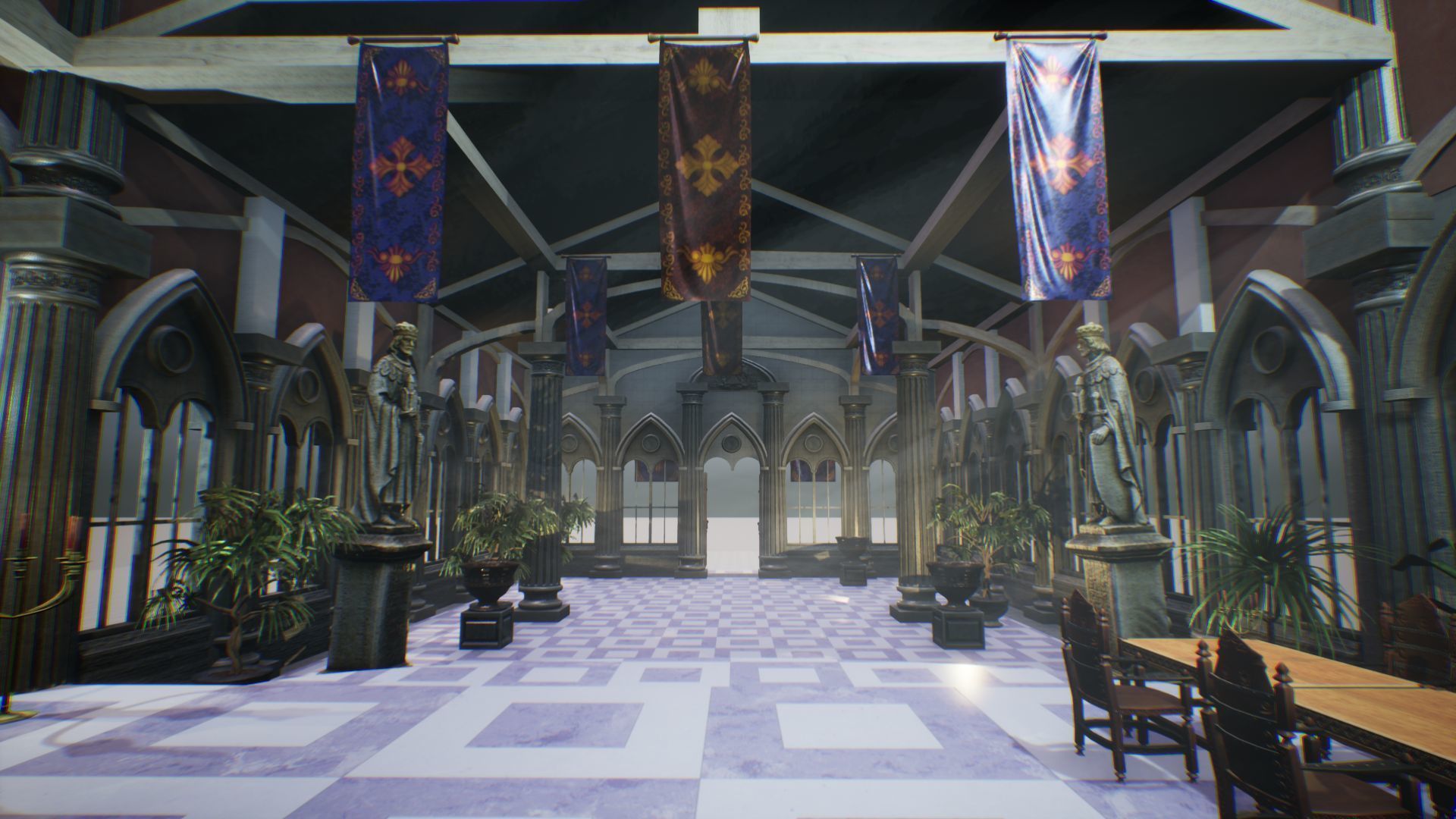 Royal Palace 2 Unreal Engine Low-poly 3D model_14