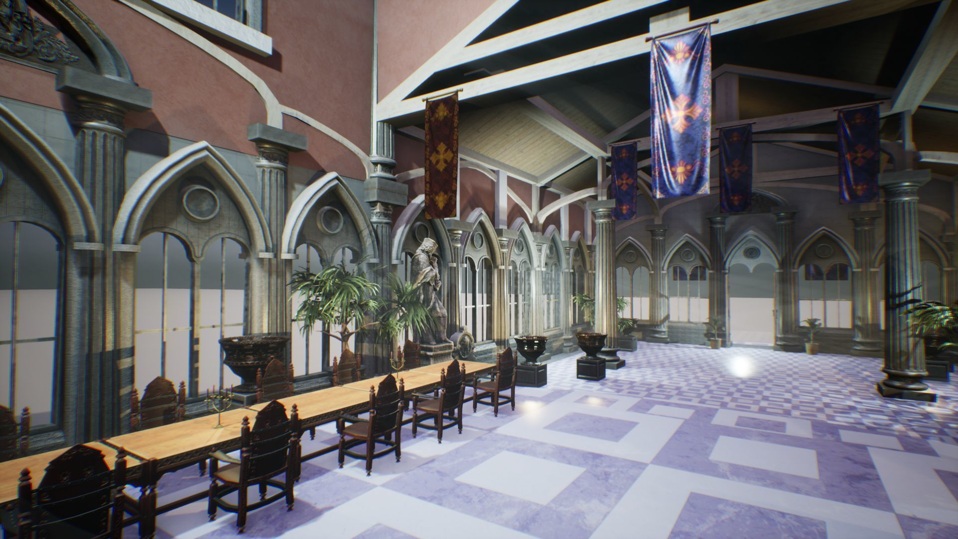 Royal Palace 2 Unreal Engine Low-poly 3D model_11
