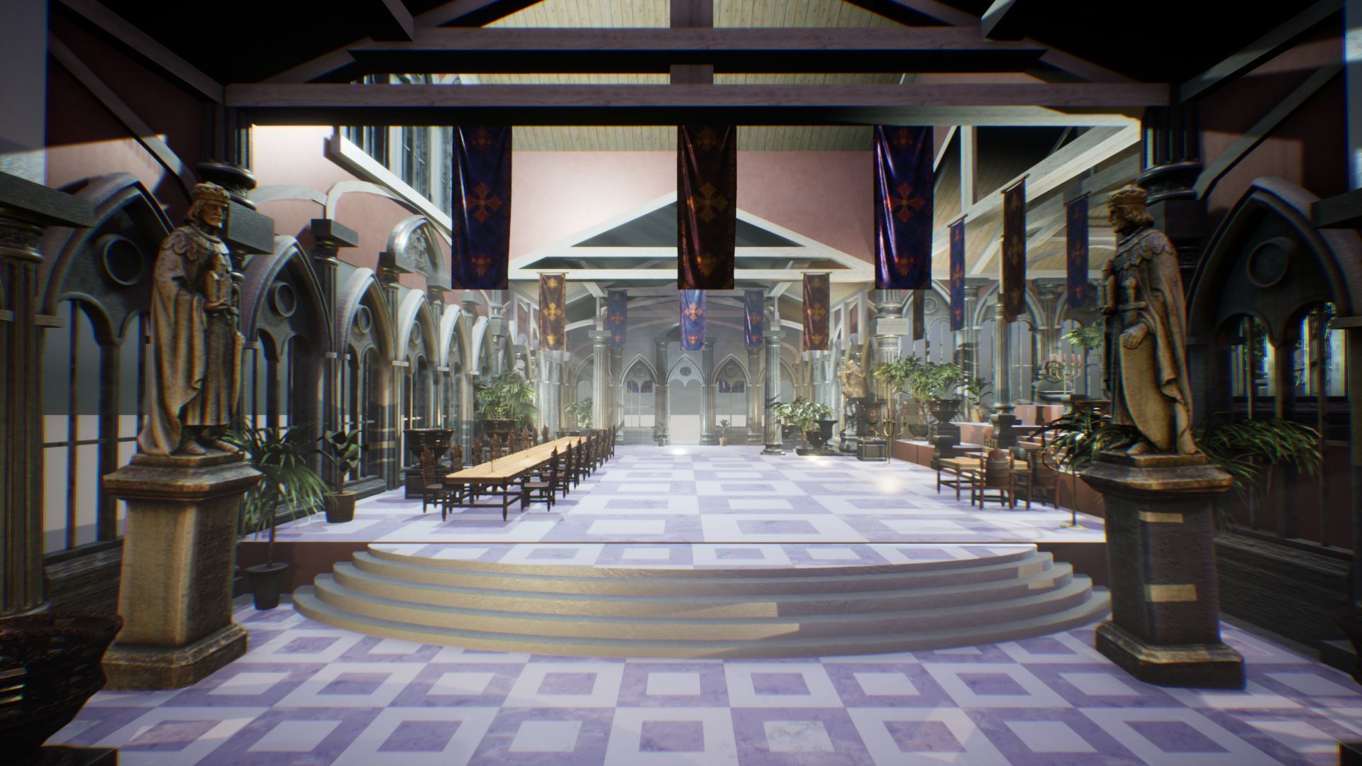 Royal Palace 2 Unreal Engine Low-poly 3D model_19