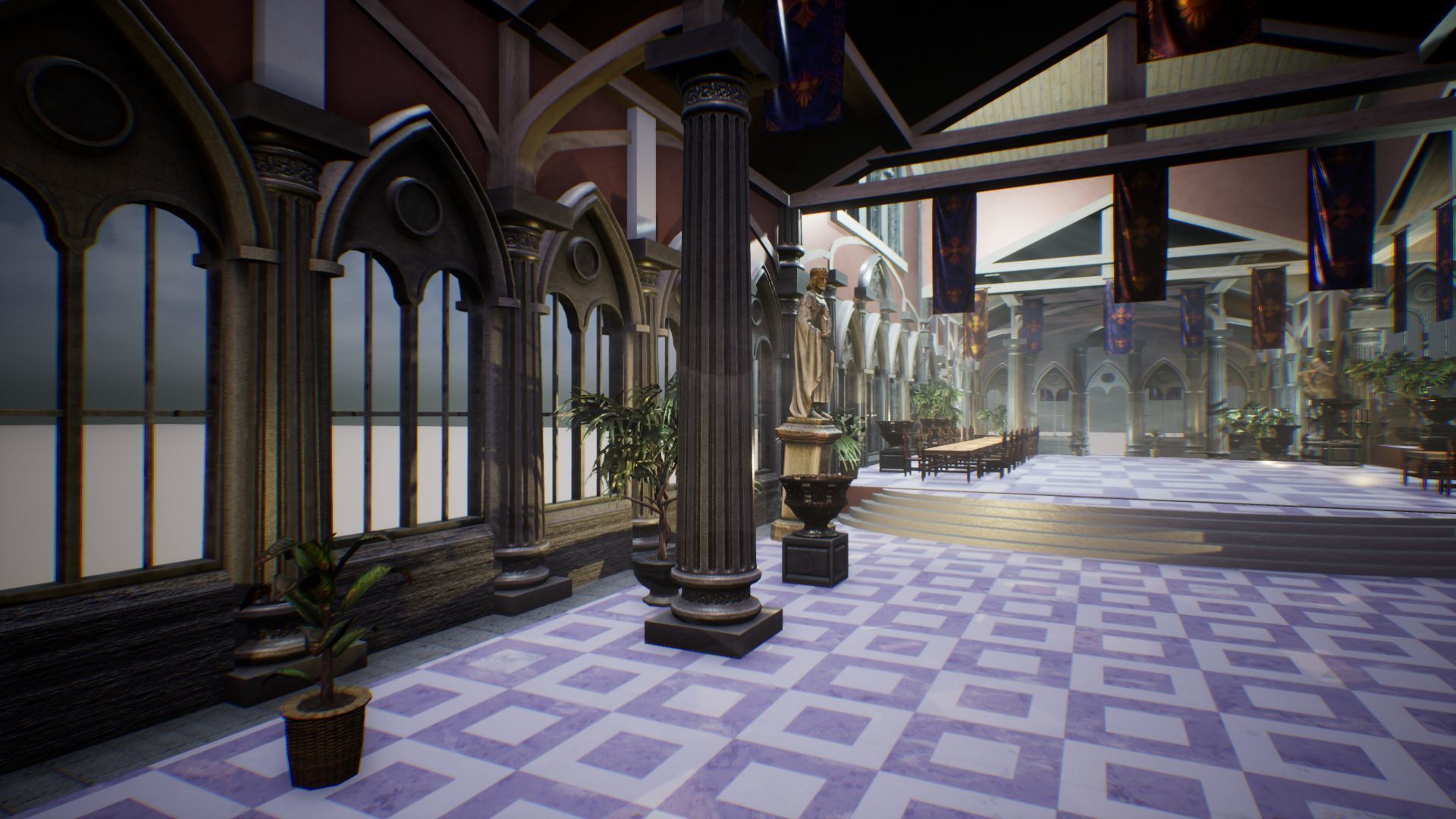 Royal Palace 2 Unreal Engine Low-poly 3D model_17