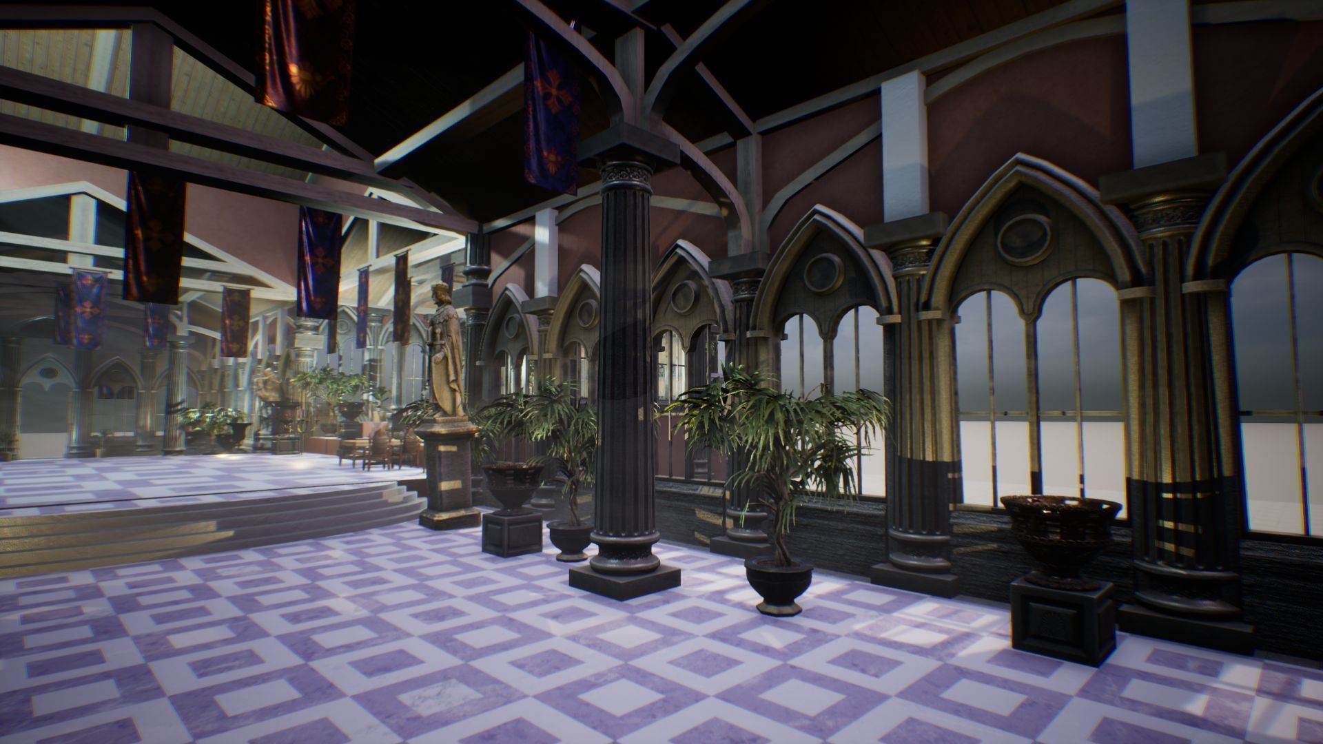 Royal Palace 2 Unreal Engine Low-poly 3D model_16