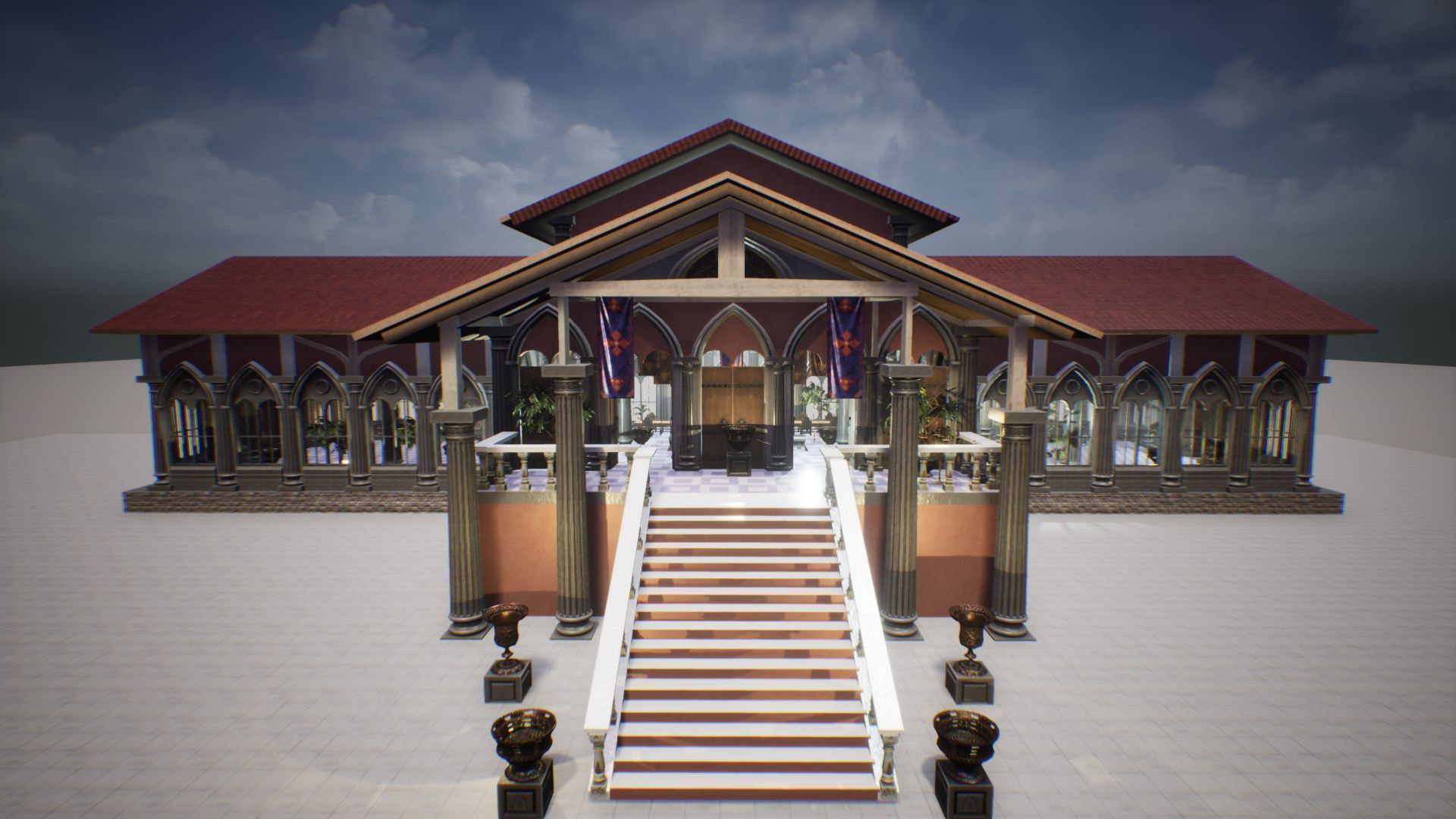 Royal Palace 2 Unreal Engine Low-poly 3D model_28