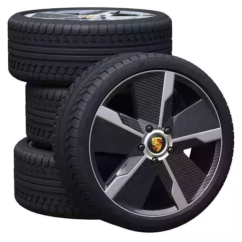 Porsche wheels 3D model
