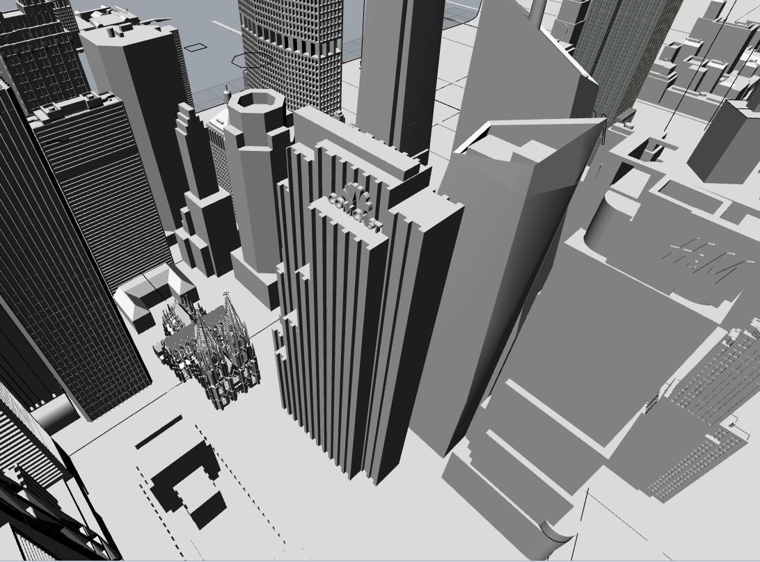 Rockefeller Center New York 3D print model_4