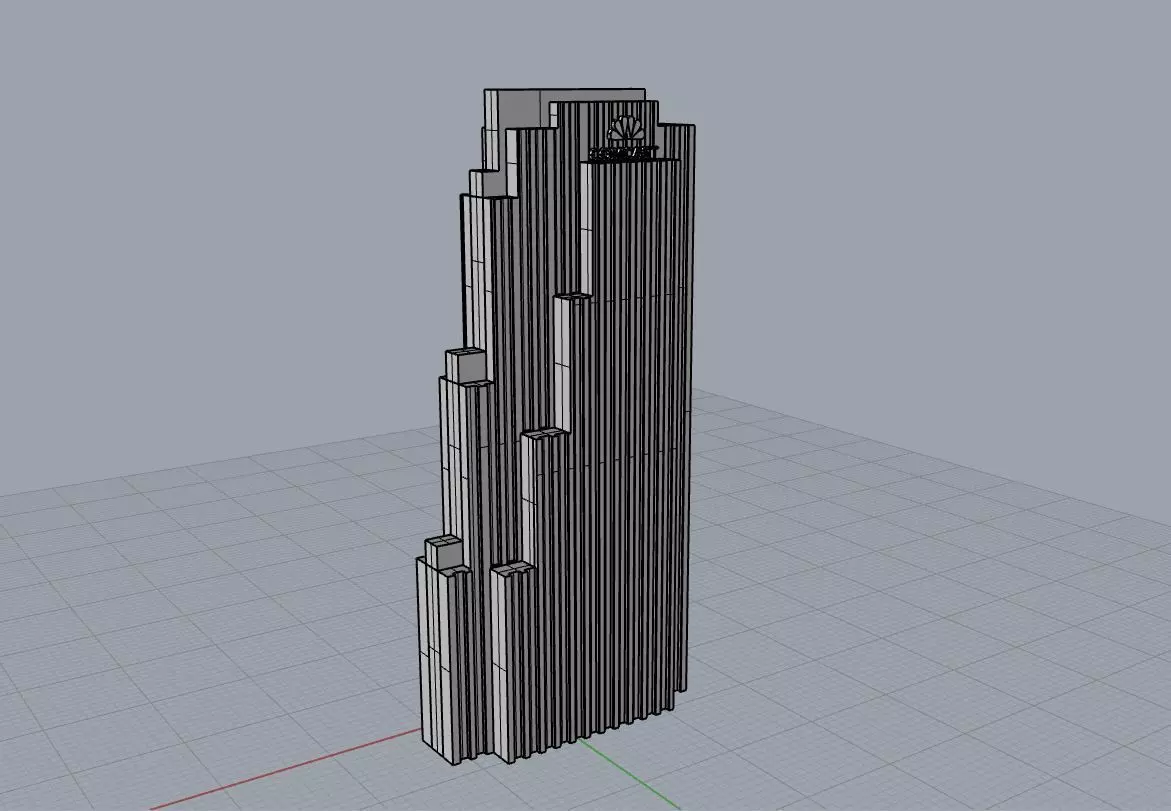 Rockefeller Center New York 3D print model_0