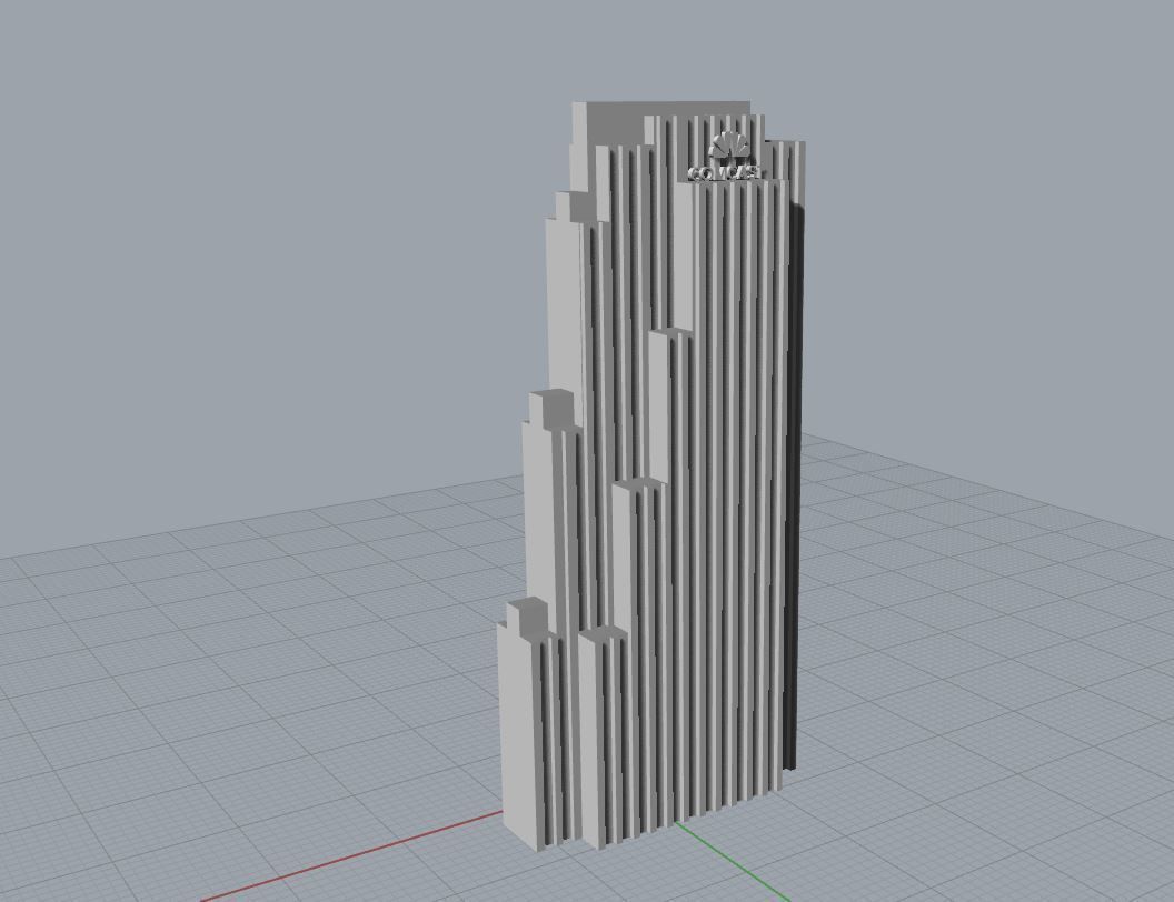 Rockefeller Center New York 3D print model_1