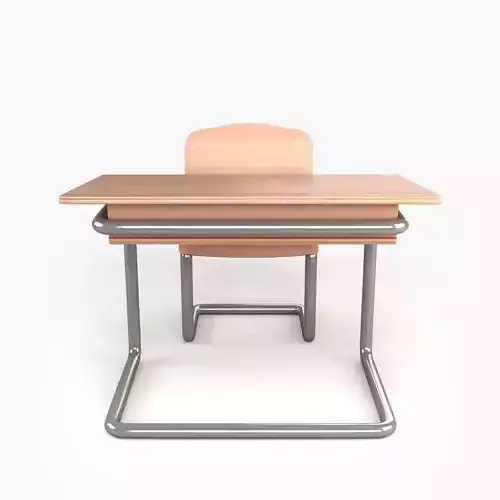 wooden school desk