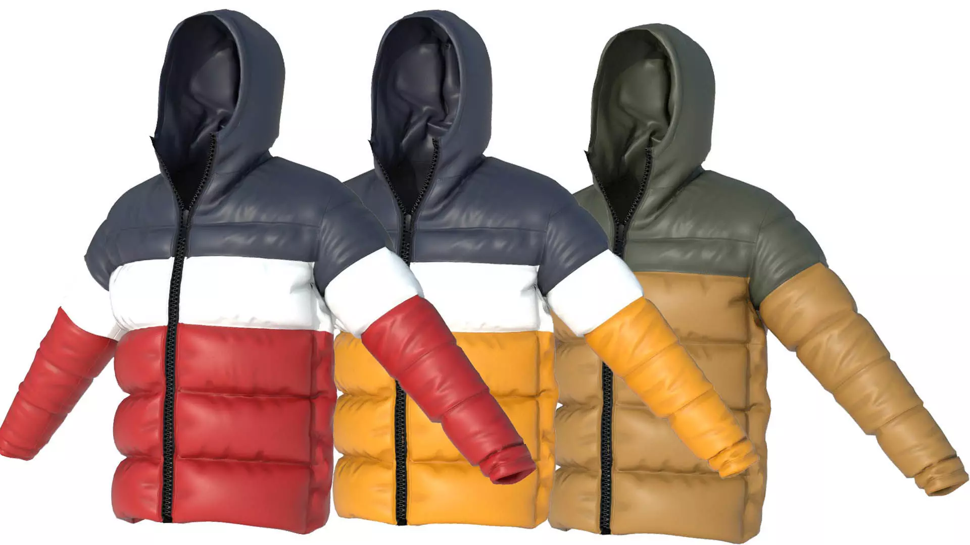 WINTER JAKET Low-poly 3D model