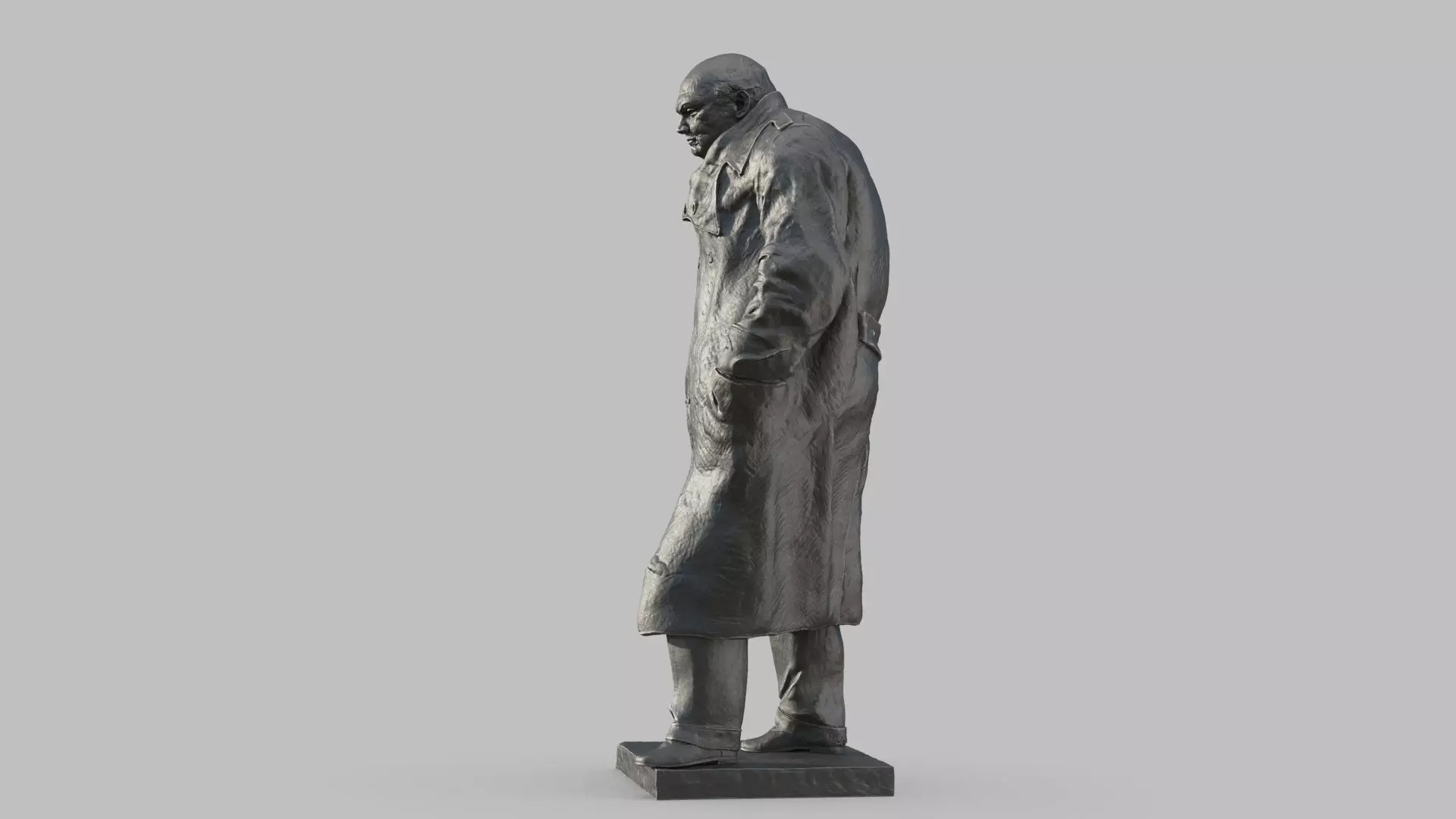 a man bust Free 3D print model