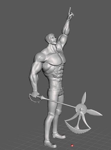 Escanor Nanatsu no Taizai 3D Model 3D print model