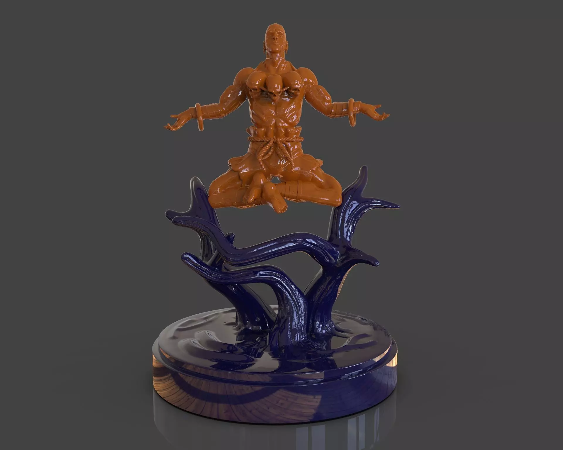 Dhalsim Yoga Power Sculpture 3D print model_0