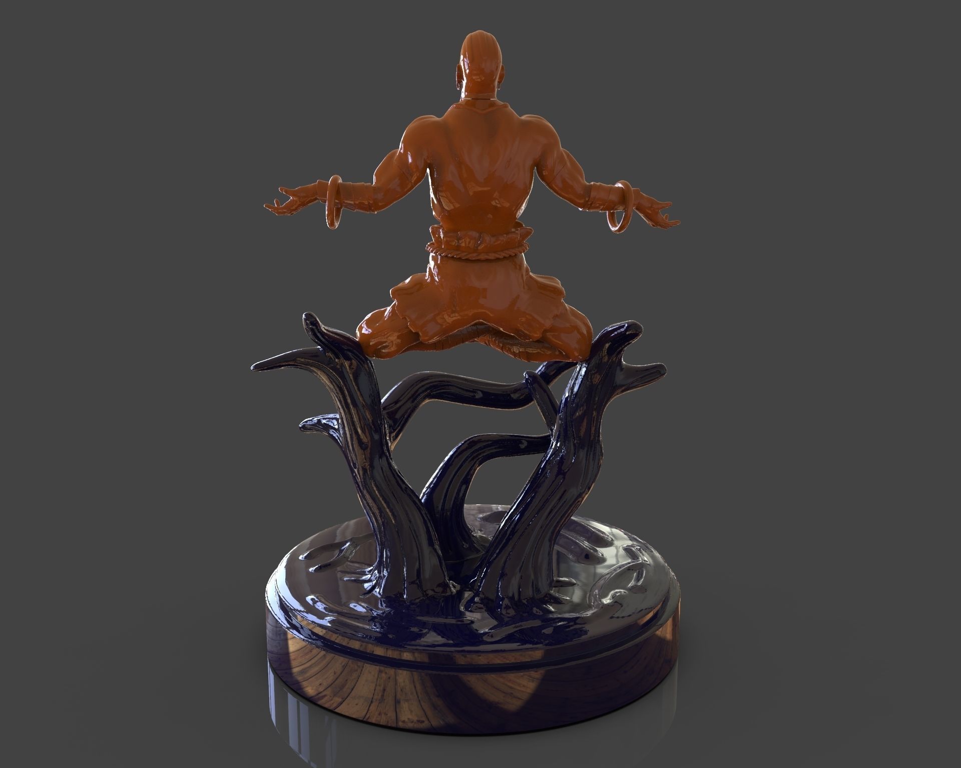 Dhalsim Yoga Power Sculpture 3D print model_4